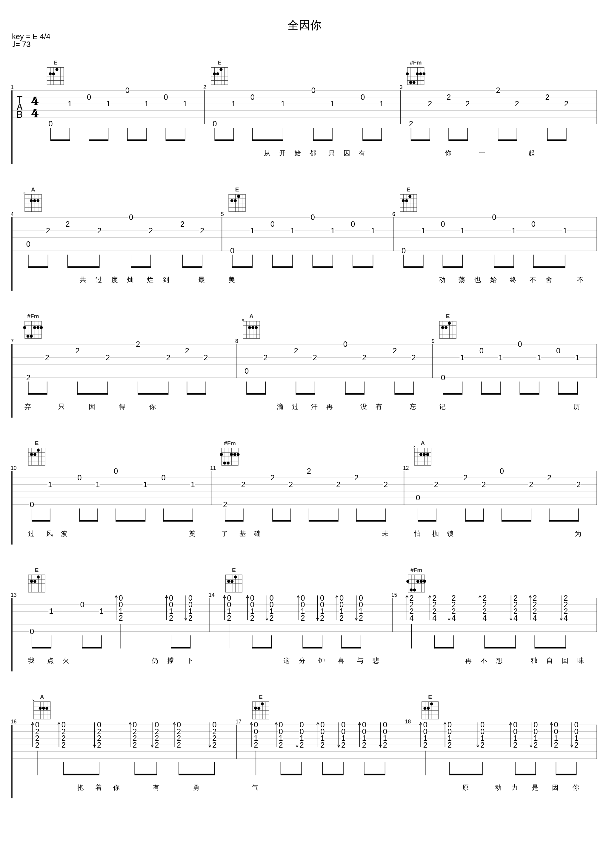 全因你_谭咏麟_1