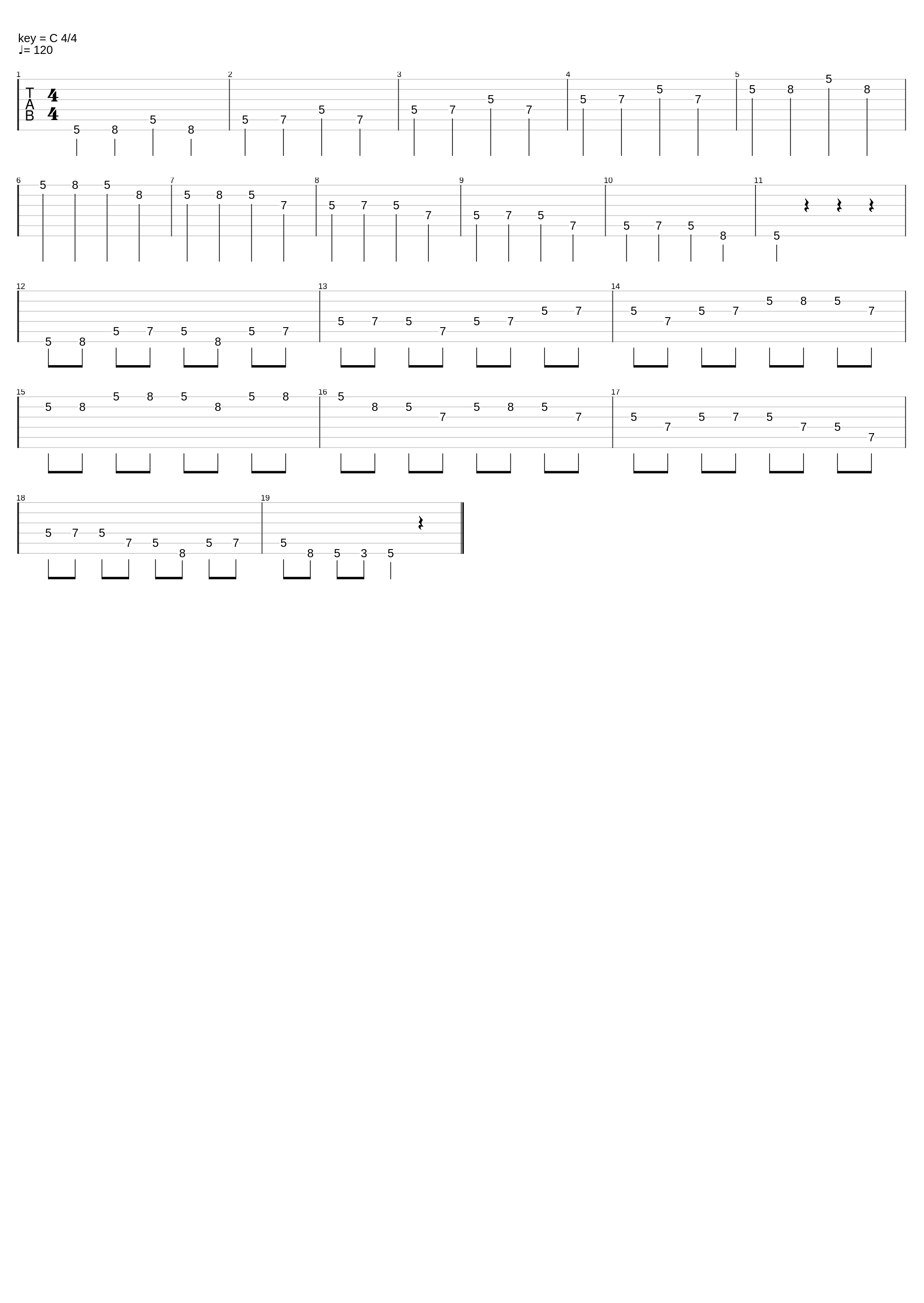 A minor pentatonic simple exercise_Ethan Opdahl_1