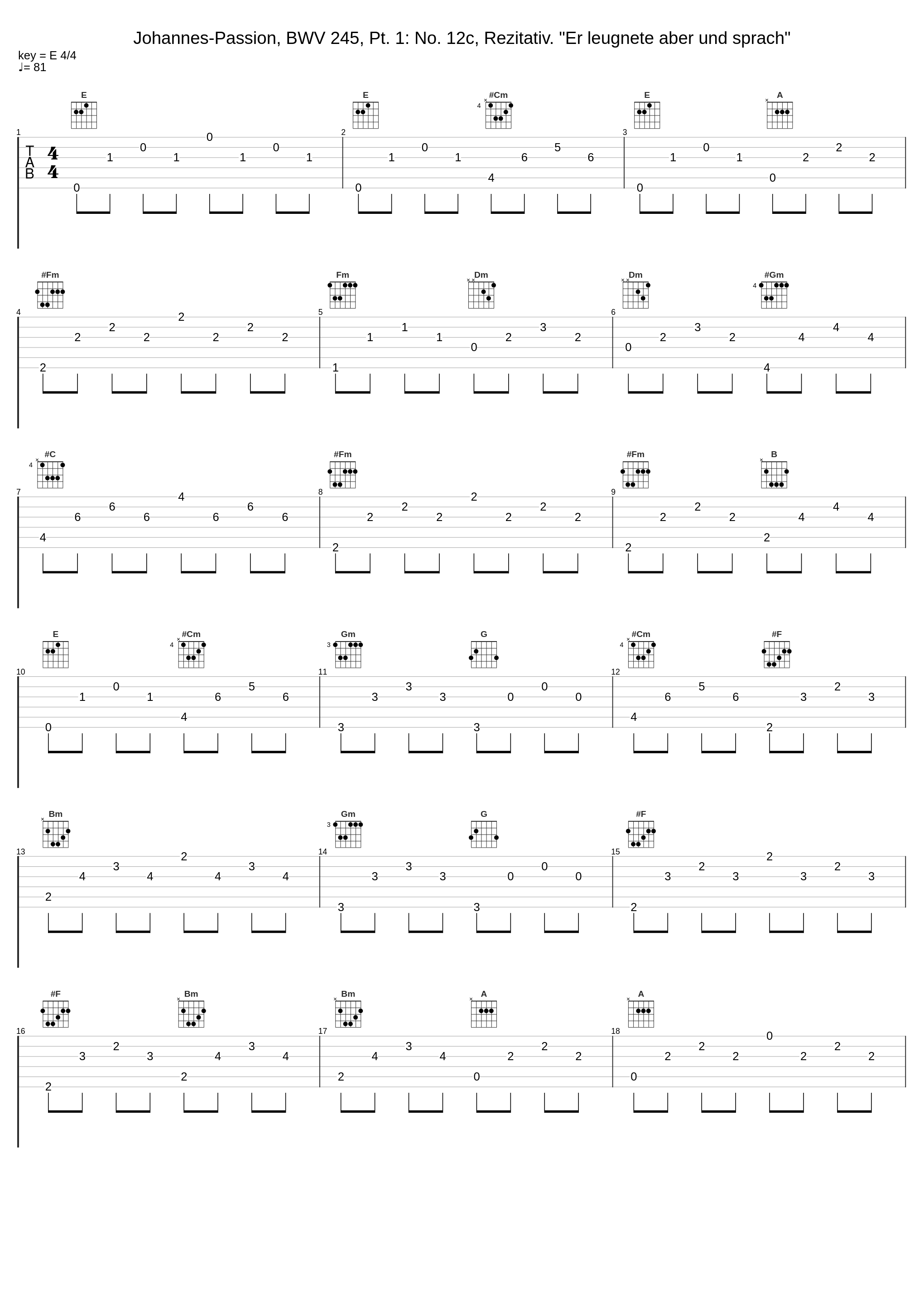 Johannes-Passion, BWV 245, Pt. 1: No. 12c, Rezitativ. "Er leugnete aber und sprach"_Theo Altmeyer,Franz Crass,Kurt Moll,Helmut Kühnle,Susanne Dürr,Martin Hermann,Elly Ameling,Brigitte Fassbaender,Kurt Equiluz,Siegmund Nimsgern,Hartmut Strebel,Michel Piguet,Hans-Ludwig Hauck,Heinz Jopen,Helga Thoene,Heinrich Haferland,Micha_1