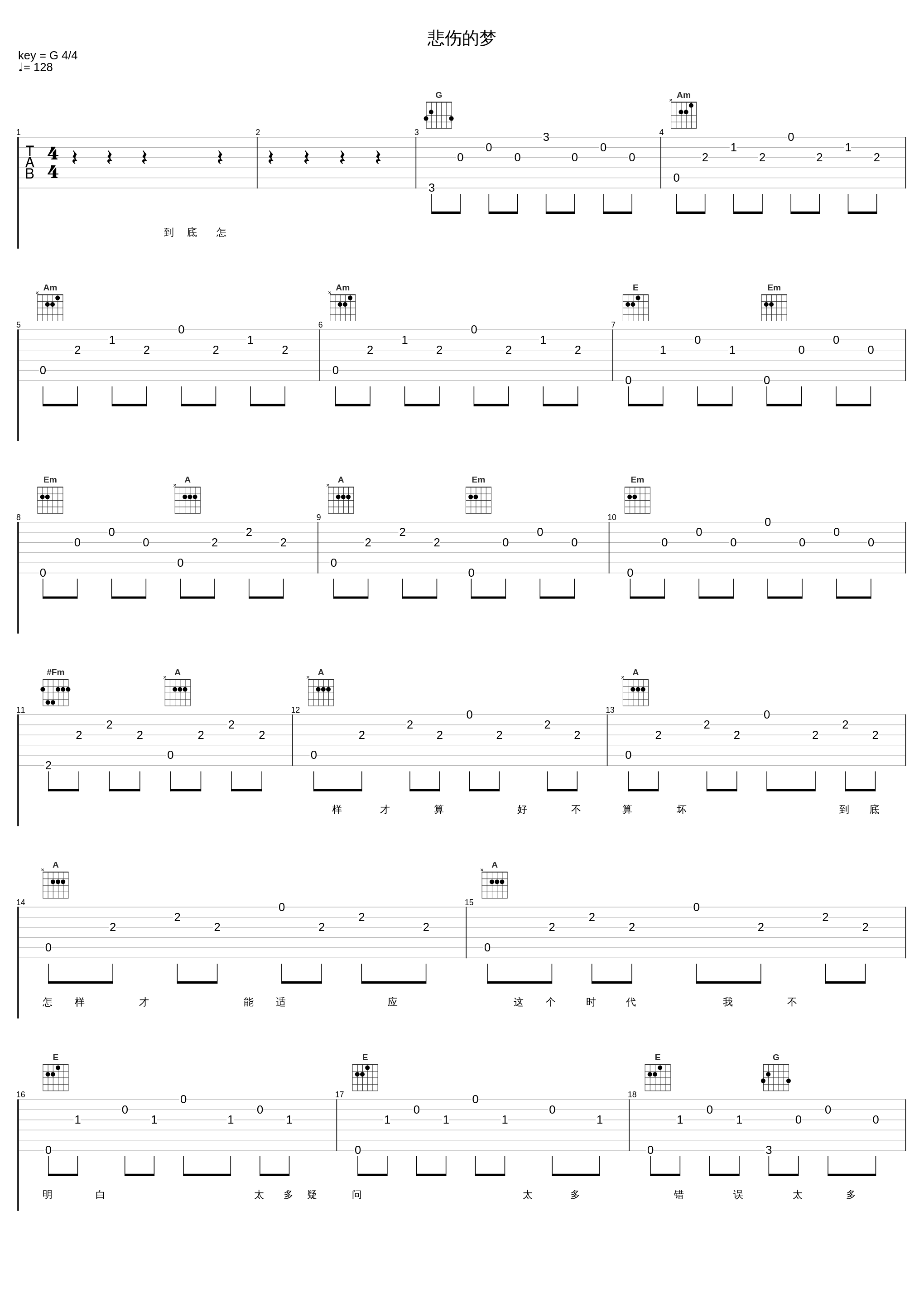 悲伤的梦_窦唯_1