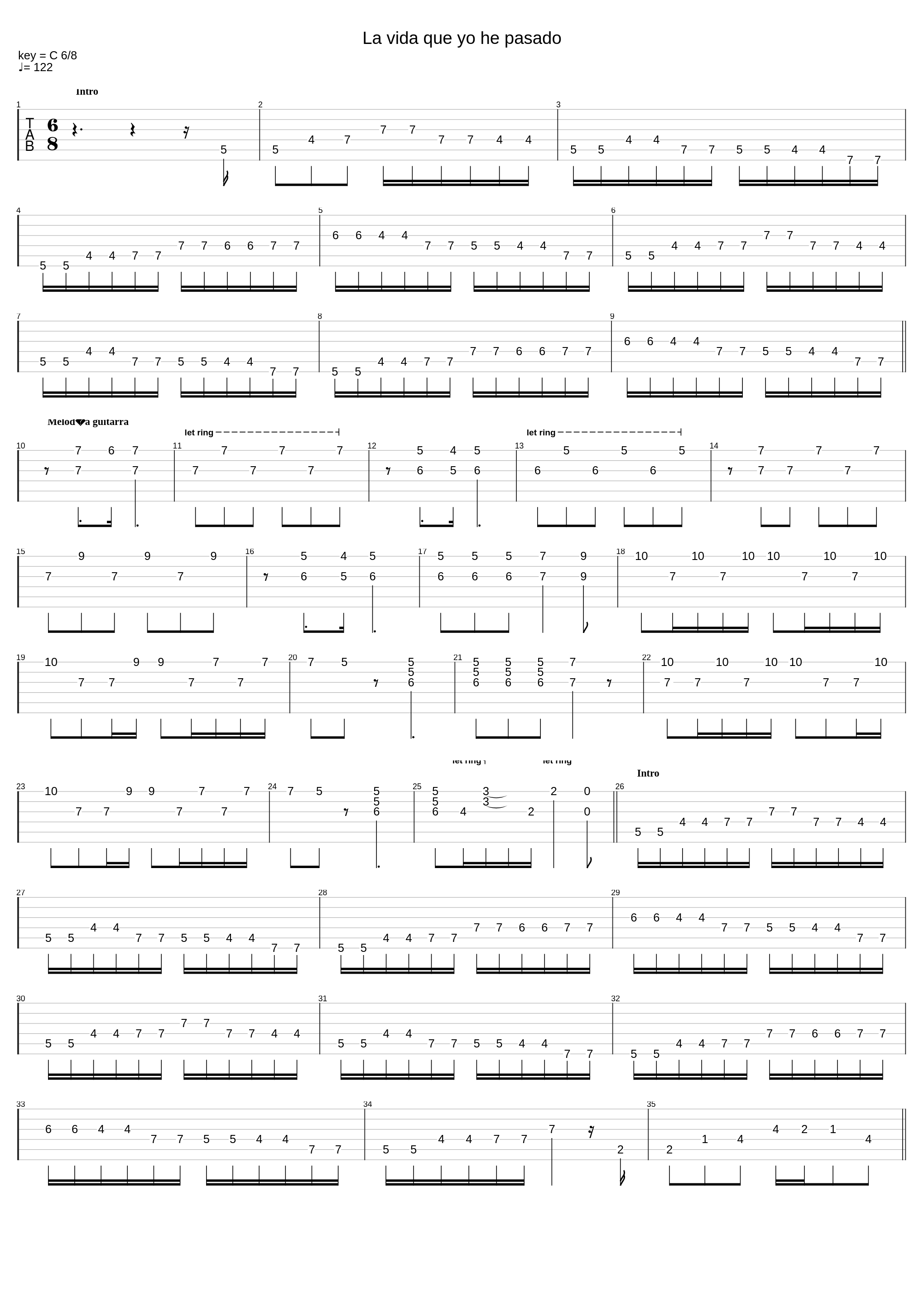 La vida que yo he pasado_Clase De Música_1