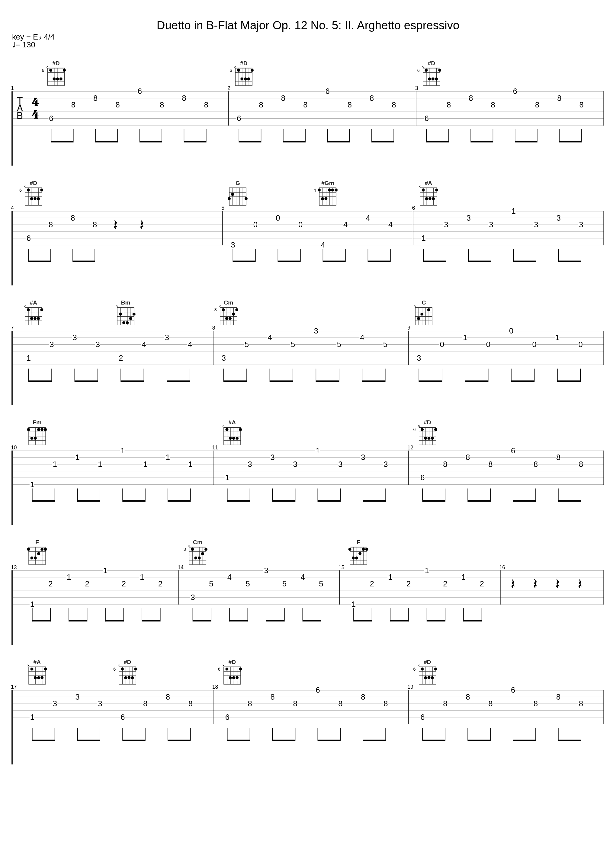 Duetto in B-Flat Major Op. 12 No. 5: II. Arghetto espressivo_Pietro Spada,Giorgio Cozzolino,Muzio Clementi_1