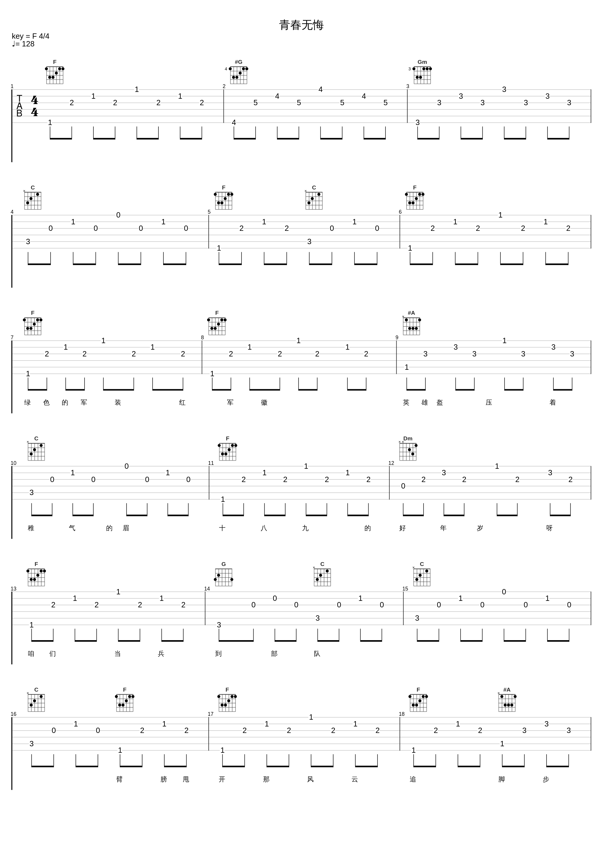 青春无悔_蔡国庆_1
