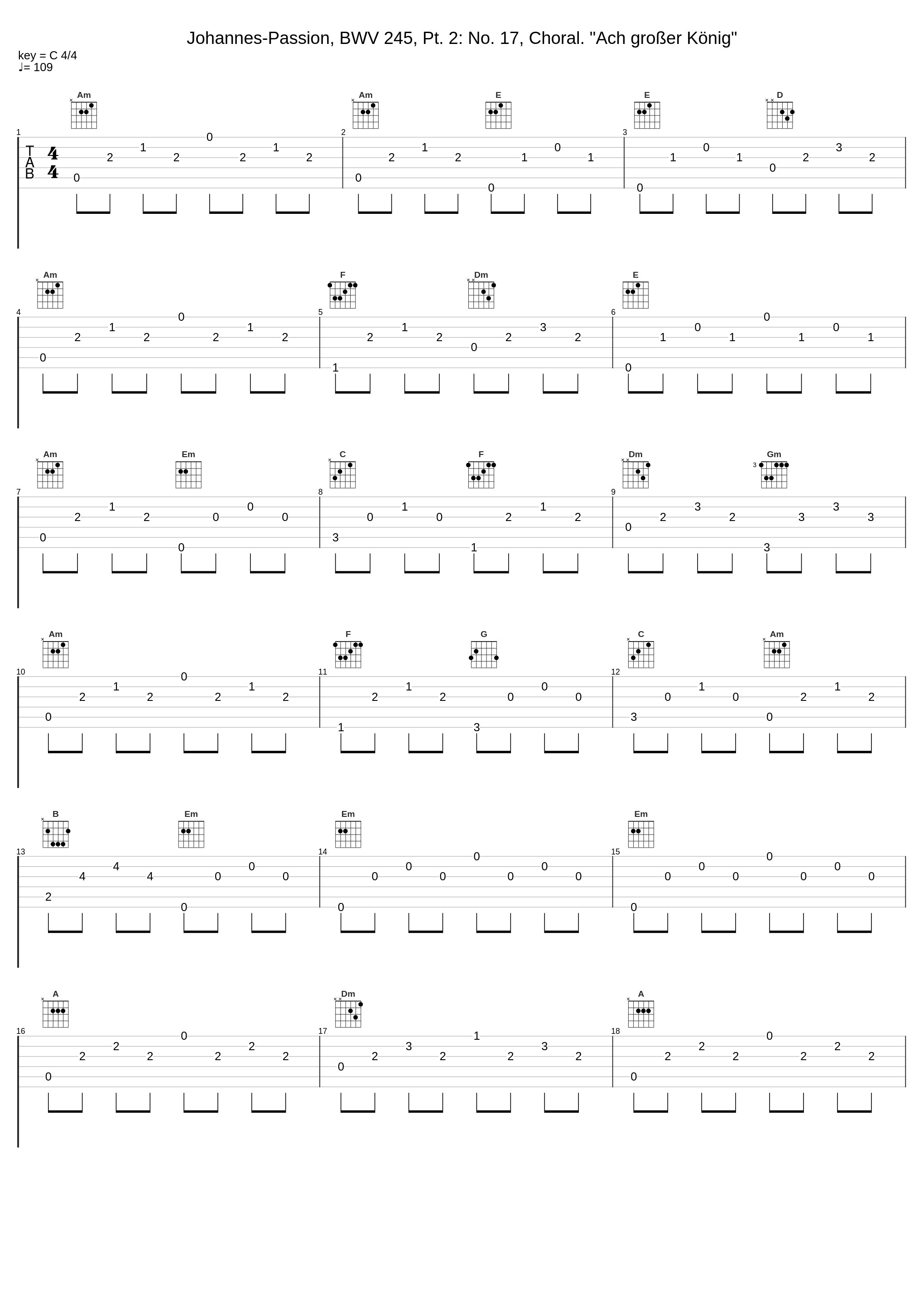 Johannes-Passion, BWV 245, Pt. 2: No. 17, Choral. "Ach großer König"_Theo Altmeyer,Franz Crass,Kurt Moll,Helmut Kühnle,Susanne Dürr,Martin Hermann,Elly Ameling,Brigitte Fassbaender,Kurt Equiluz,Siegmund Nimsgern,Hartmut Strebel,Michel Piguet,Hans-Ludwig Hauck,Heinz Jopen,Helga Thoene,Heinrich Haferland,Micha,Suddeutscher M_1