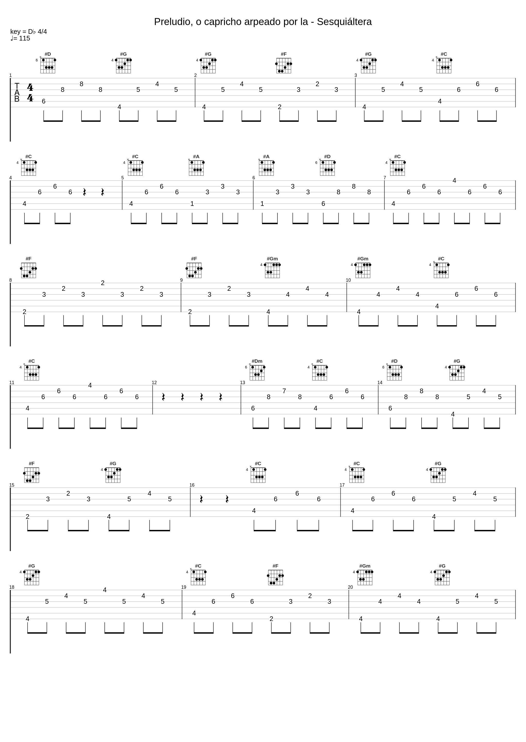 Preludio, o capricho arpeado por la - Sesquiáltera_Alberto Mesirca_1