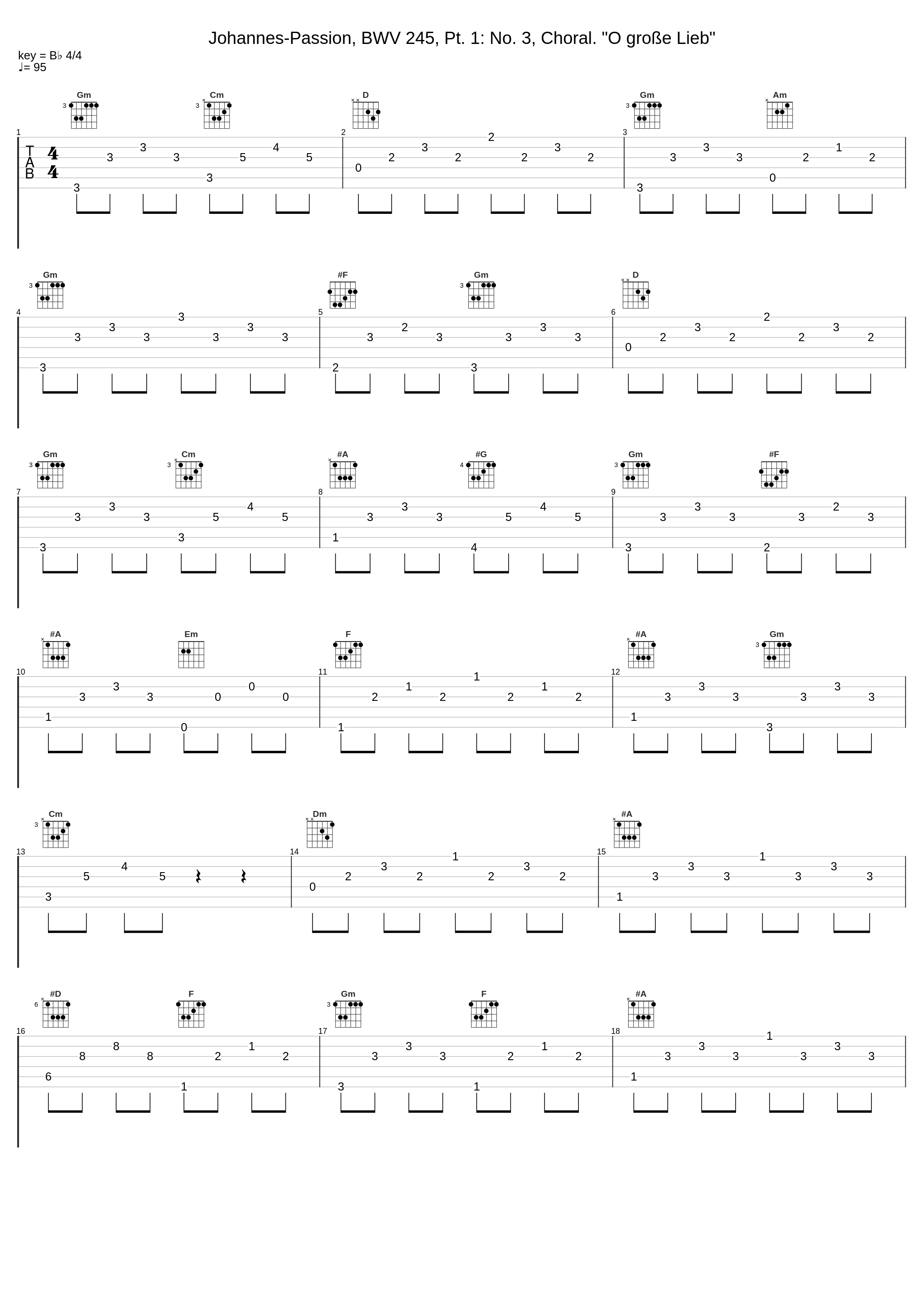 Johannes-Passion, BWV 245, Pt. 1: No. 3, Choral. "O große Lieb"_Theo Altmeyer,Franz Crass,Kurt Moll,Helmut Kühnle,Susanne Dürr,Martin Hermann,Elly Ameling,Brigitte Fassbaender,Kurt Equiluz,Siegmund Nimsgern,Hartmut Strebel,Michel Piguet,Hans-Ludwig Hauck,Heinz Jopen,Helga Thoene,Heinrich Haferland,Micha,Suddeutscher M_1