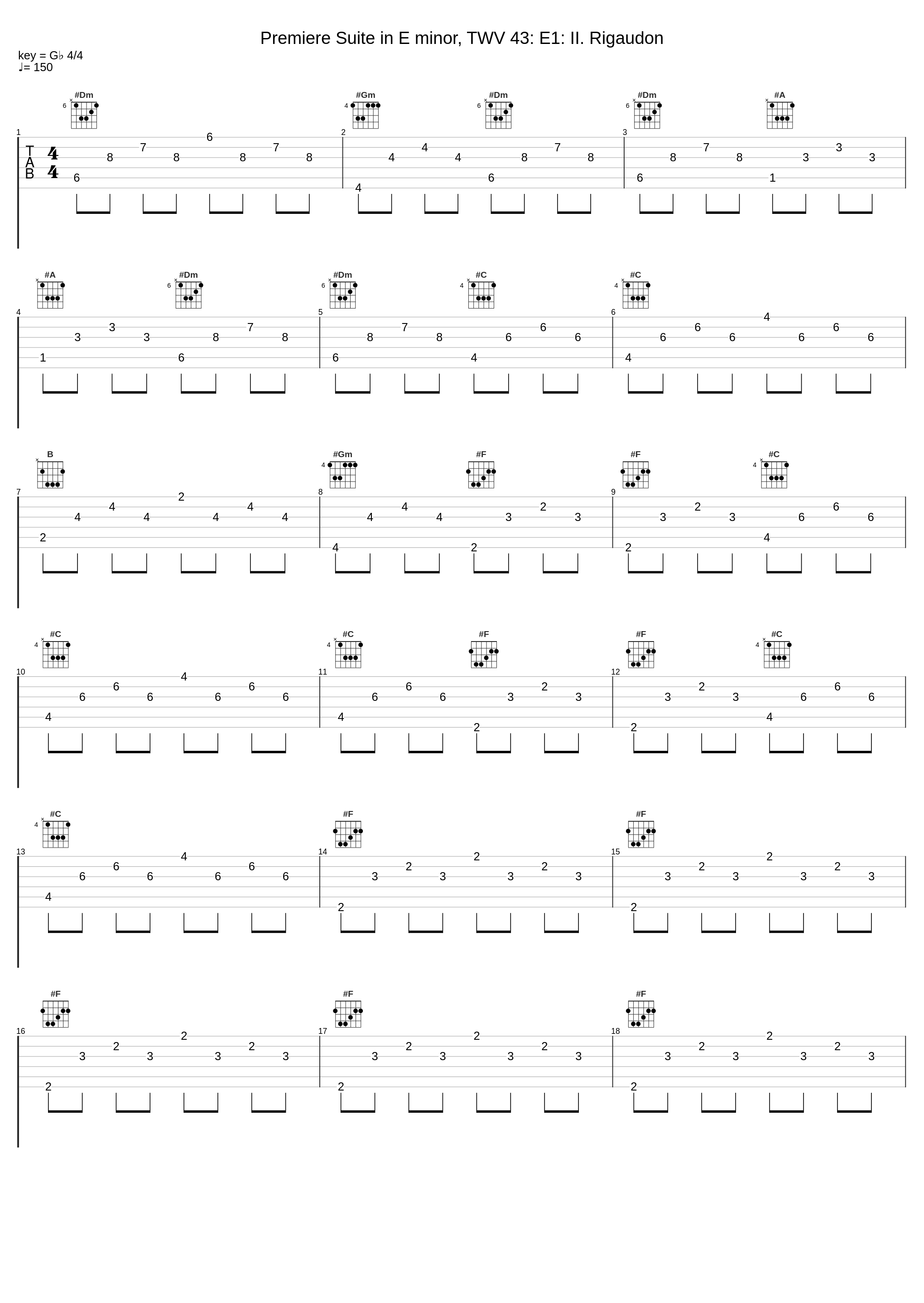 Premiere Suite in E minor, TWV 43: E1: II. Rigaudon_Florilegium,Georg Philipp Telemann_1