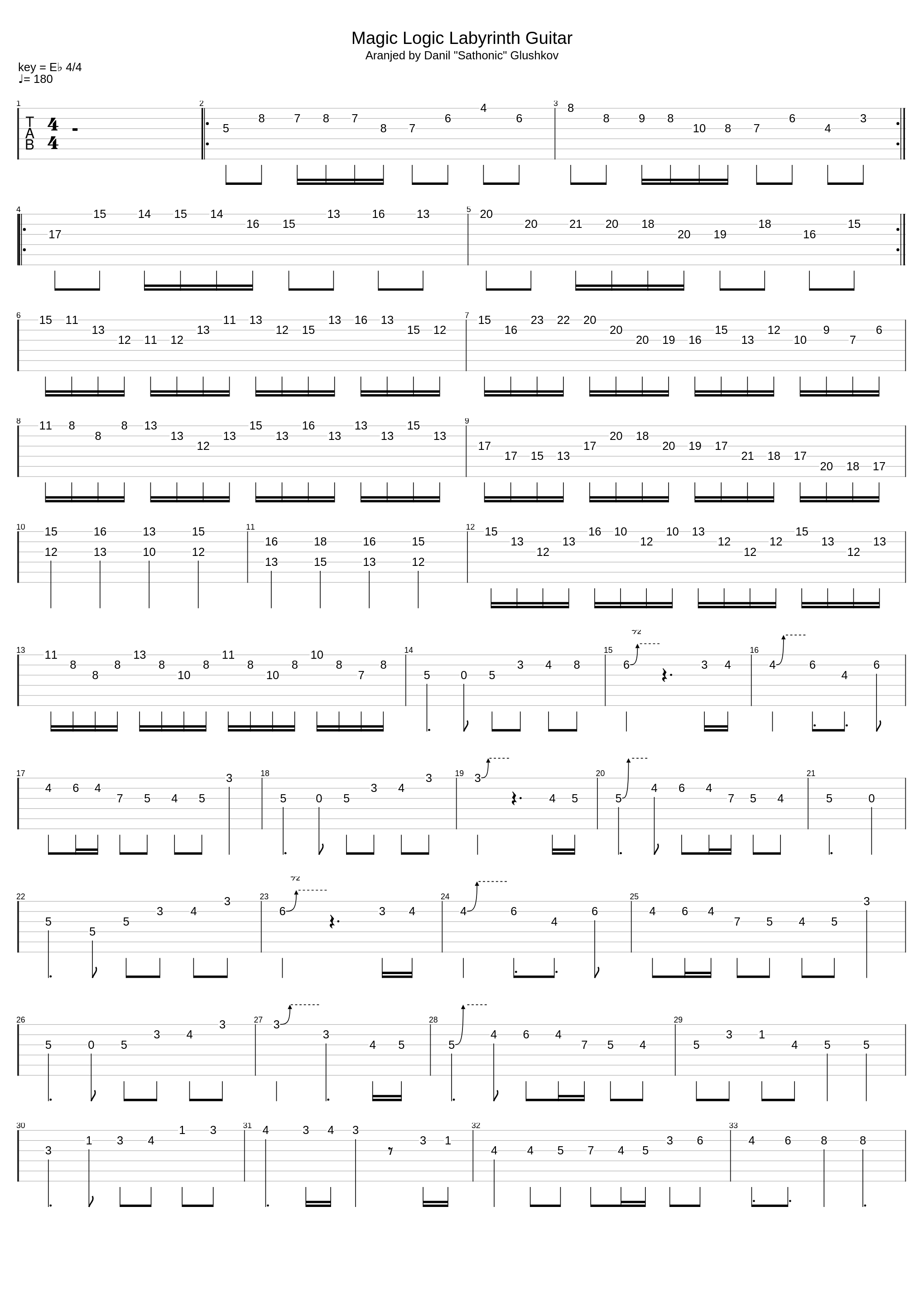 Magic Logic Labyrinth (Aranjed by Danil "Sathonic" Glushkov)_a_hisa_1
