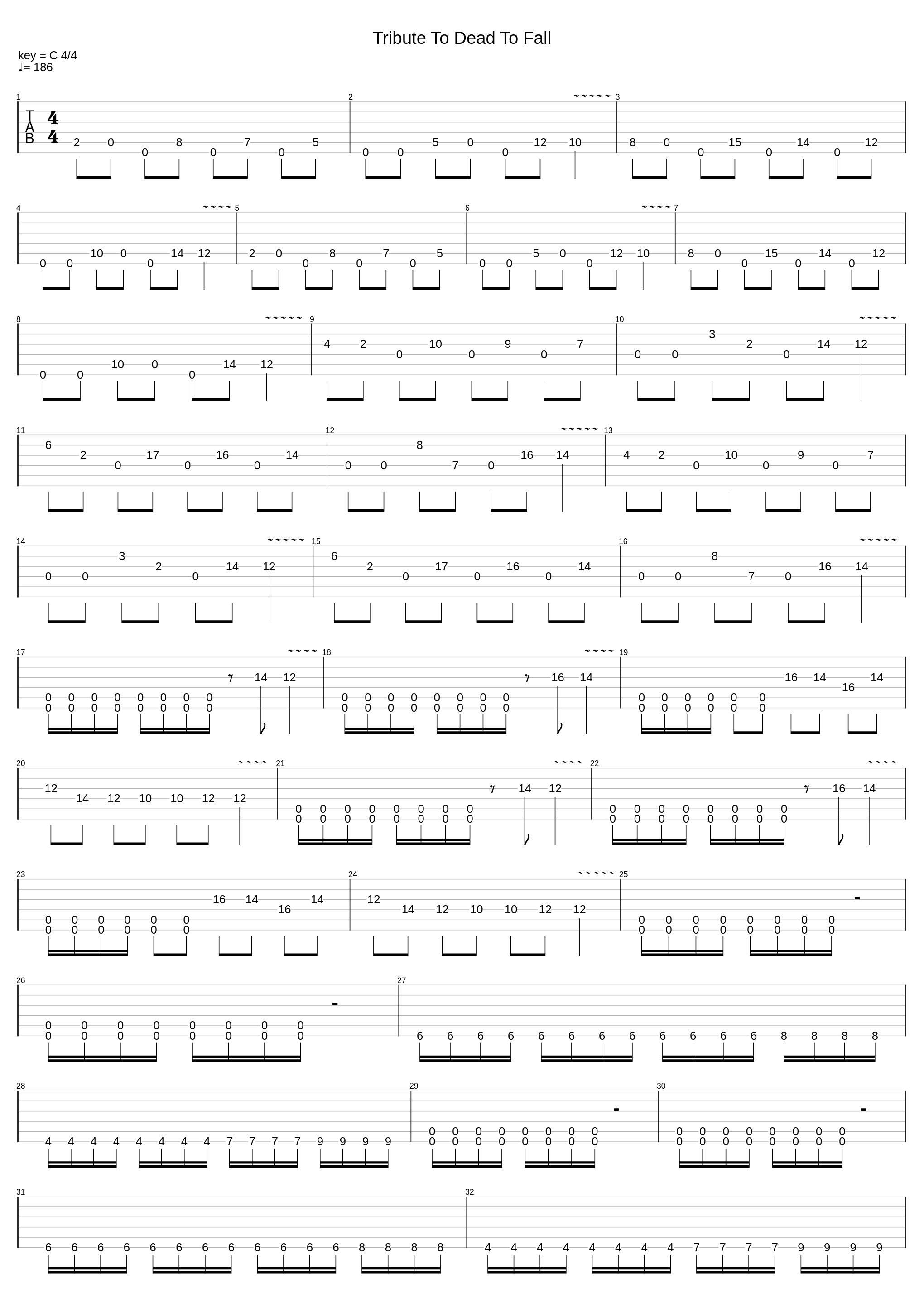 Tribute To Dead To Fall_Infliction Of Need_1