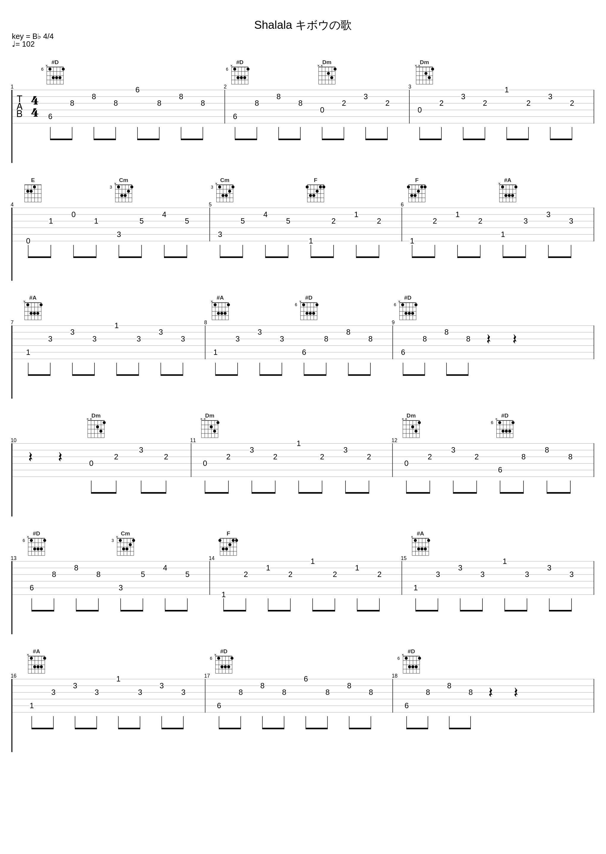 Shalala キボウの歌_AAA_1