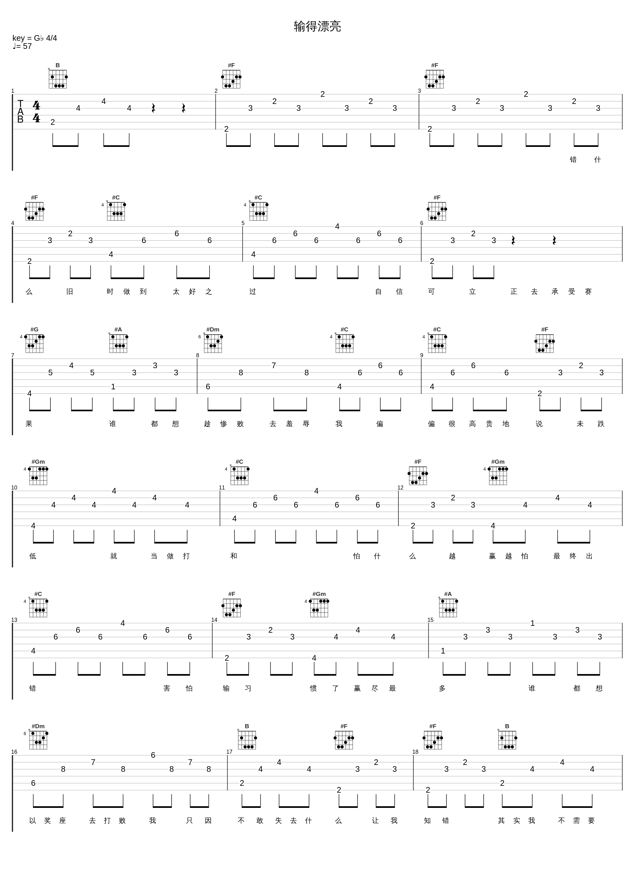 输得漂亮_郑秀文_1