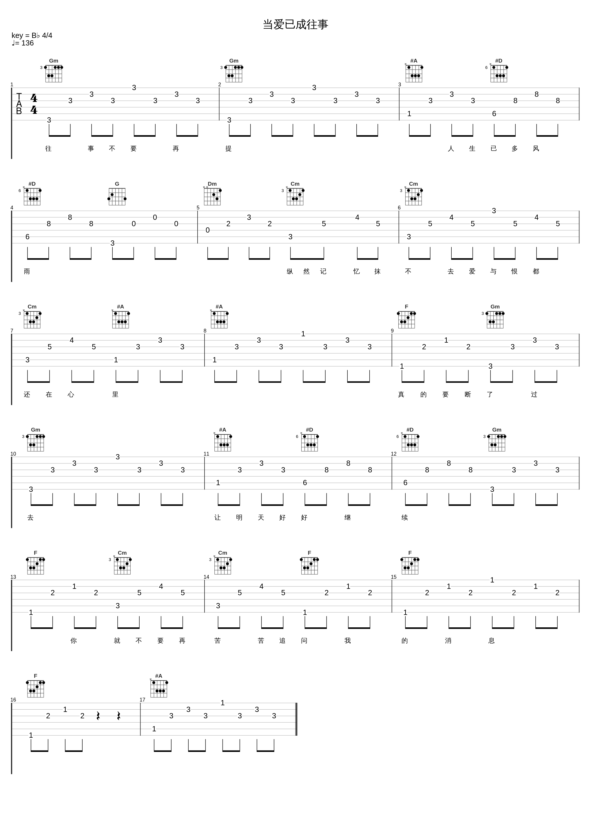 当爱已成往事_饭思思_1