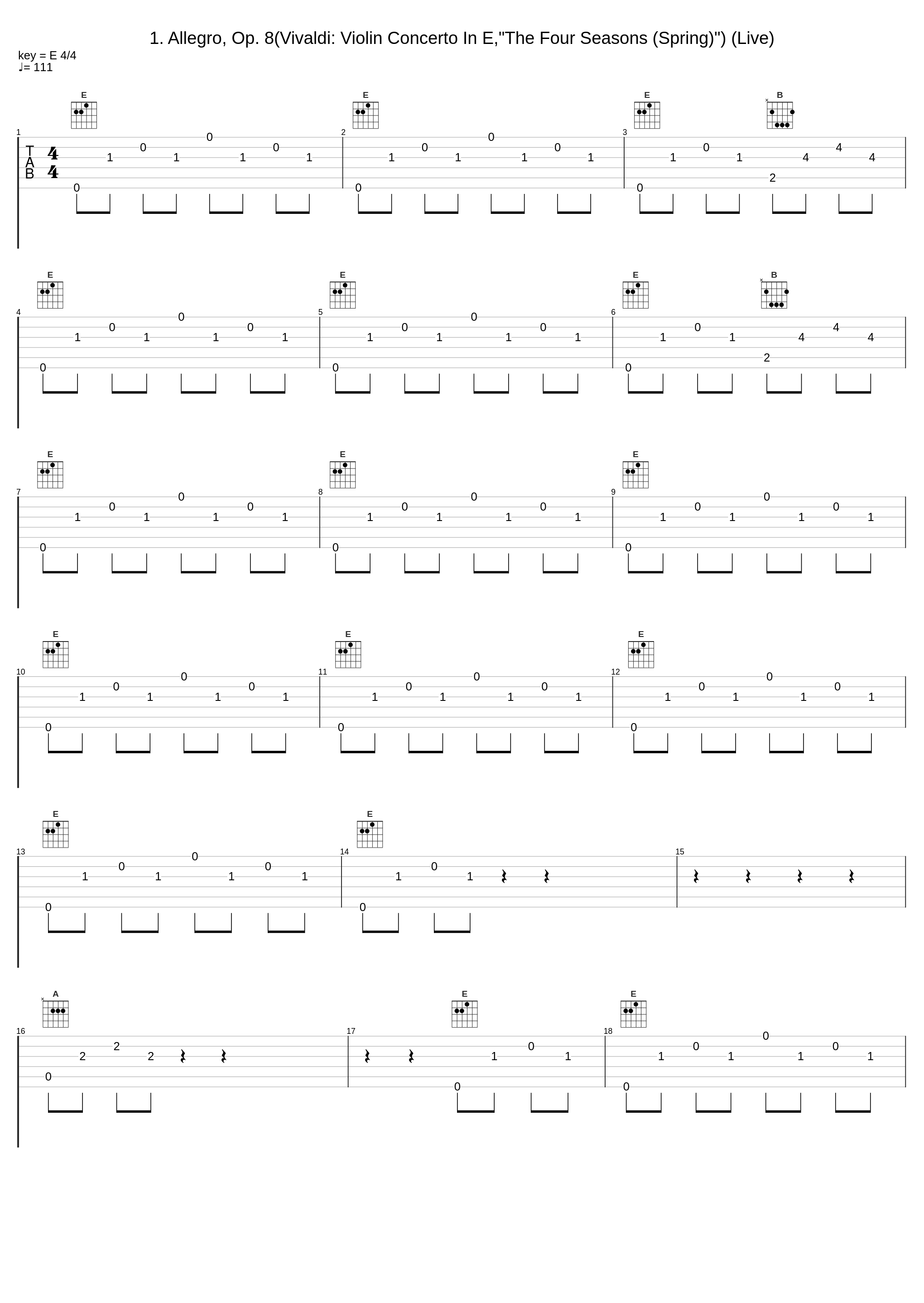 1. Allegro, Op. 8(Vivaldi: Violin Concerto In E,"The Four Seasons (Spring)") (Live)_Leonard Bernstein,John Corigliano,Laszlo Varga_1