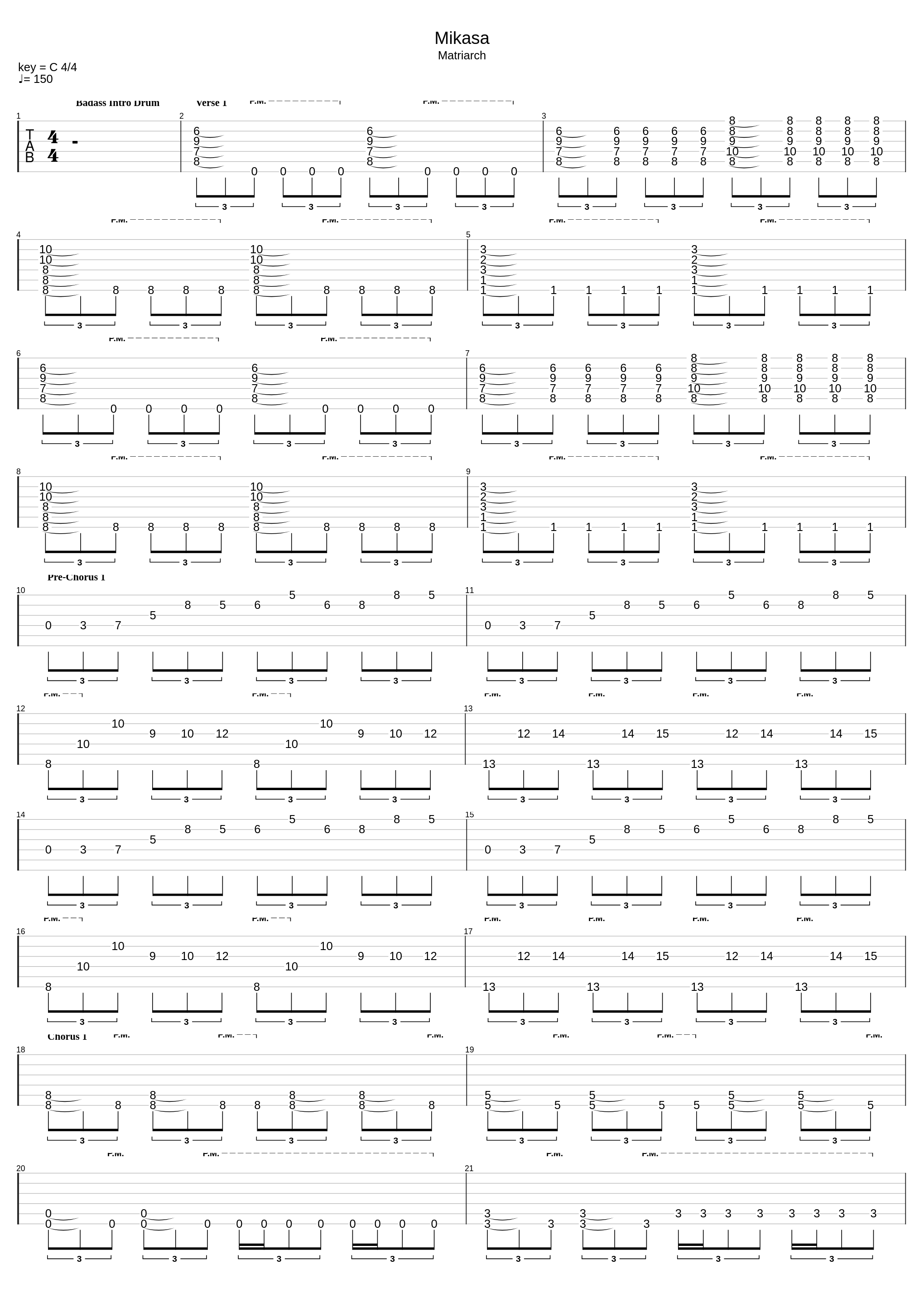 Mikasa (Drop A)_Veil Of Maya_1