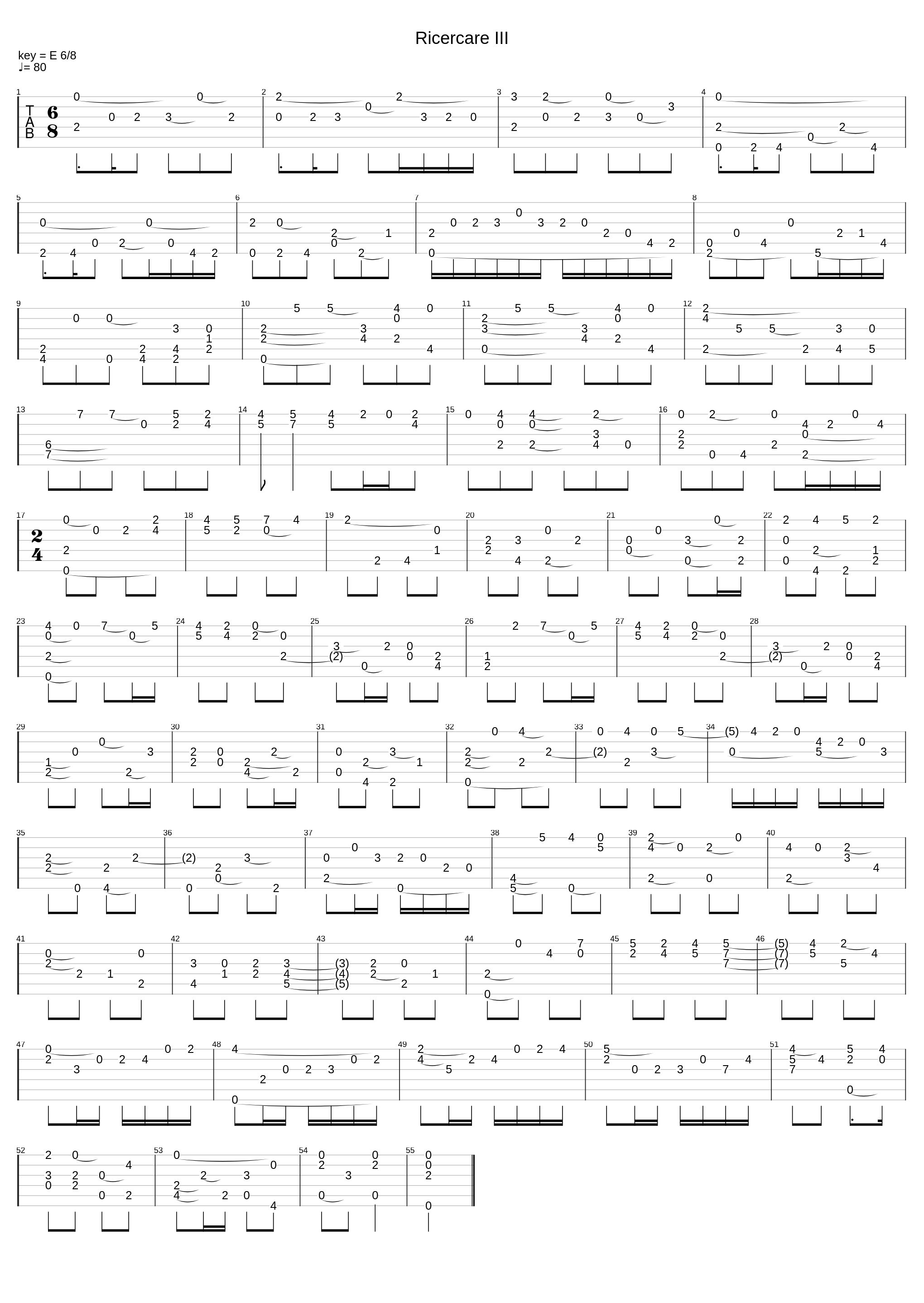 Ricercare III_De Milano_1