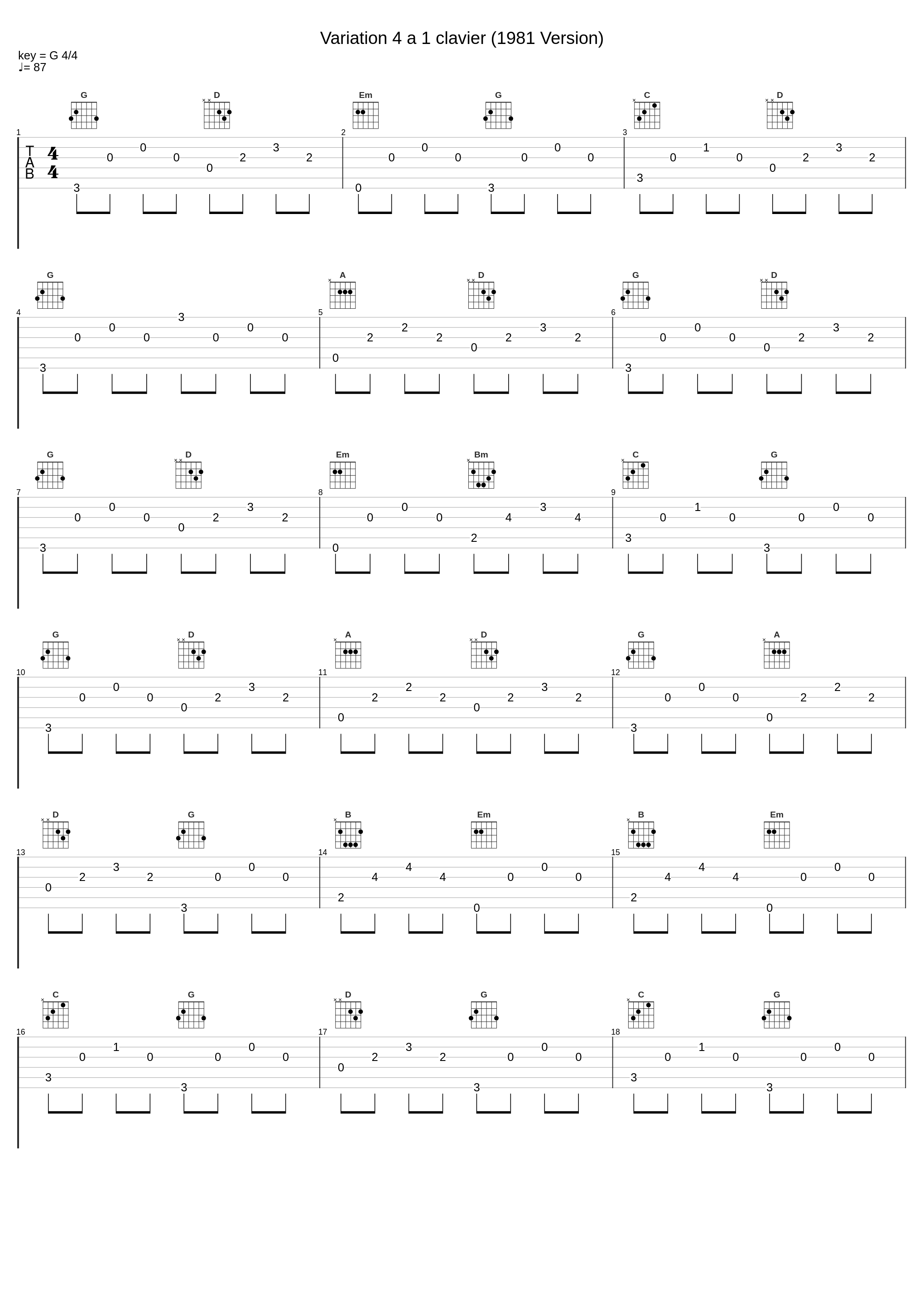 Variation 4 a 1 clavier (1981 Version)_Glenn Gould_1