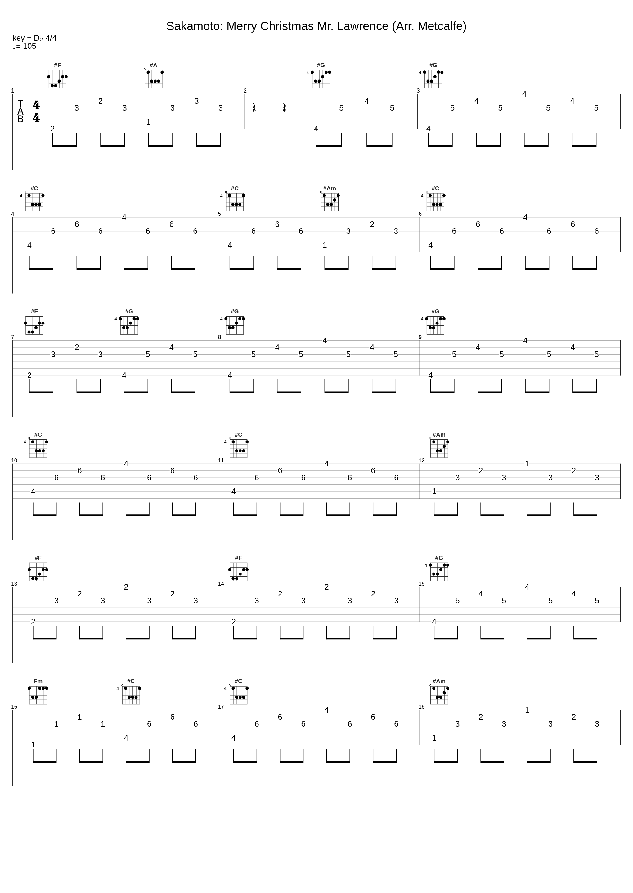 Sakamoto: Merry Christmas Mr. Lawrence (Arr. Metcalfe)_Jess Gillam,Oscar Holch,Rowena Calvert,Sam Becker,Lysandre Ménard_1