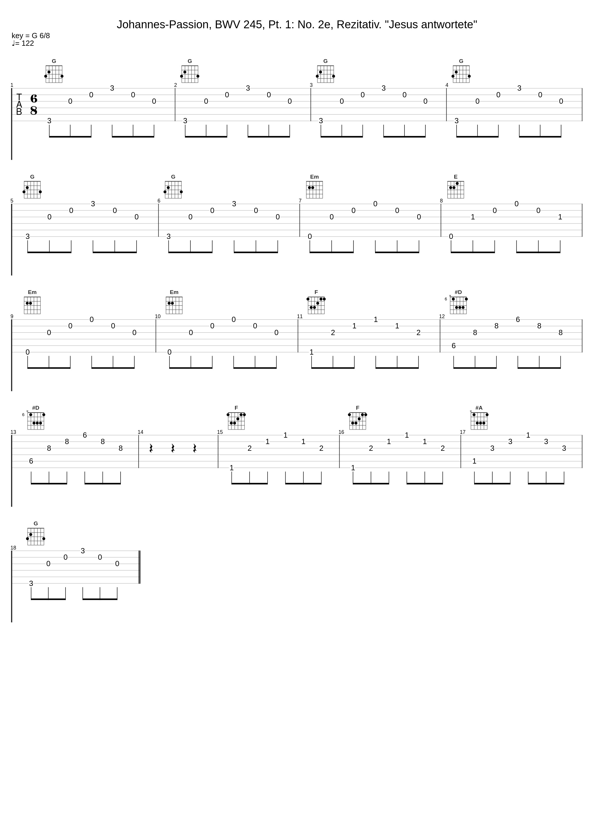 Johannes-Passion, BWV 245, Pt. 1: No. 2e, Rezitativ. "Jesus antwortete"_Theo Altmeyer,Franz Crass,Kurt Moll,Helmut Kühnle,Susanne Dürr,Martin Hermann,Elly Ameling,Brigitte Fassbaender,Kurt Equiluz,Siegmund Nimsgern,Hartmut Strebel,Michel Piguet,Hans-Ludwig Hauck,Heinz Jopen,Helga Thoene,Heinrich Haferland,Micha_1