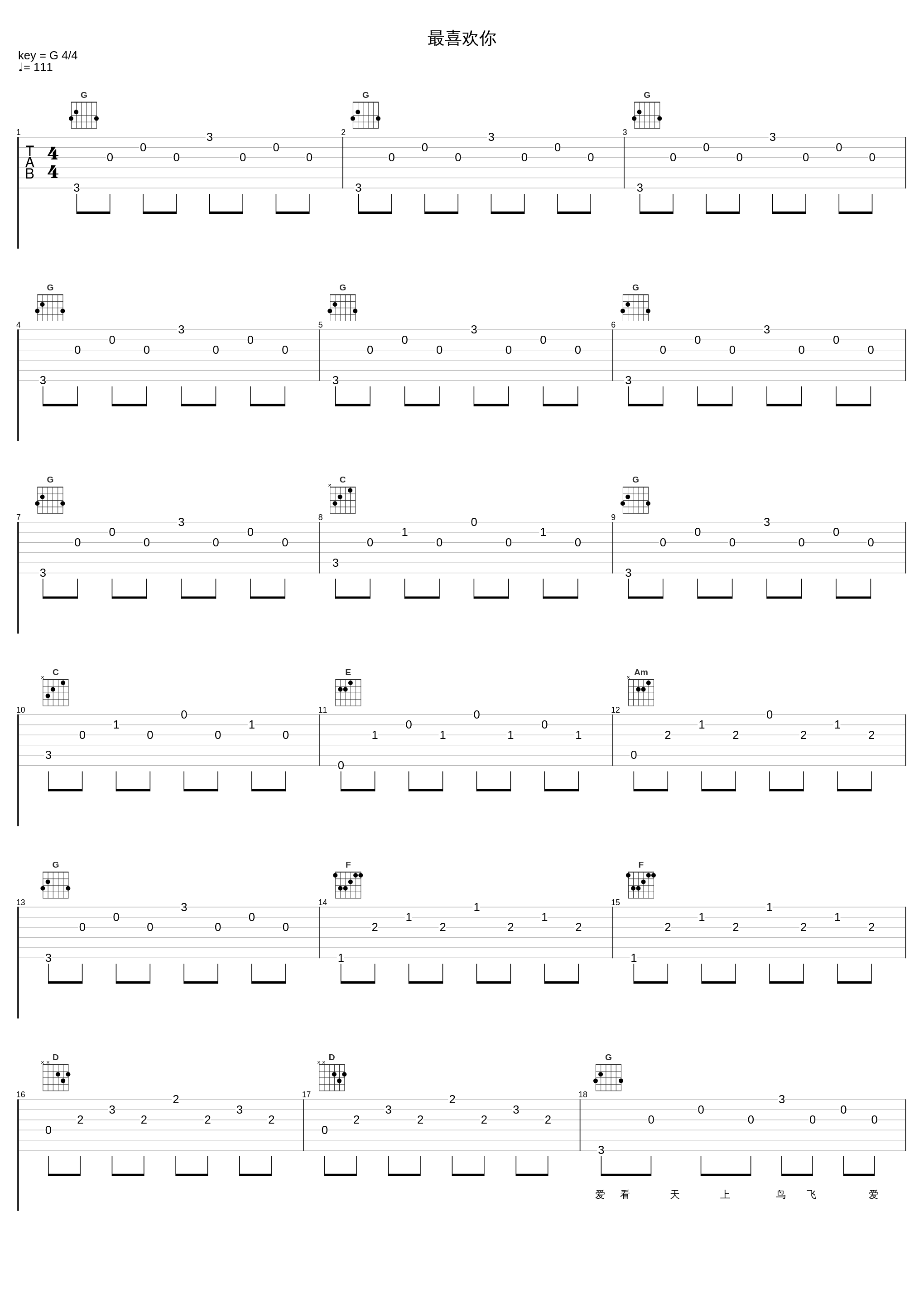 最喜欢你_许冠杰_1