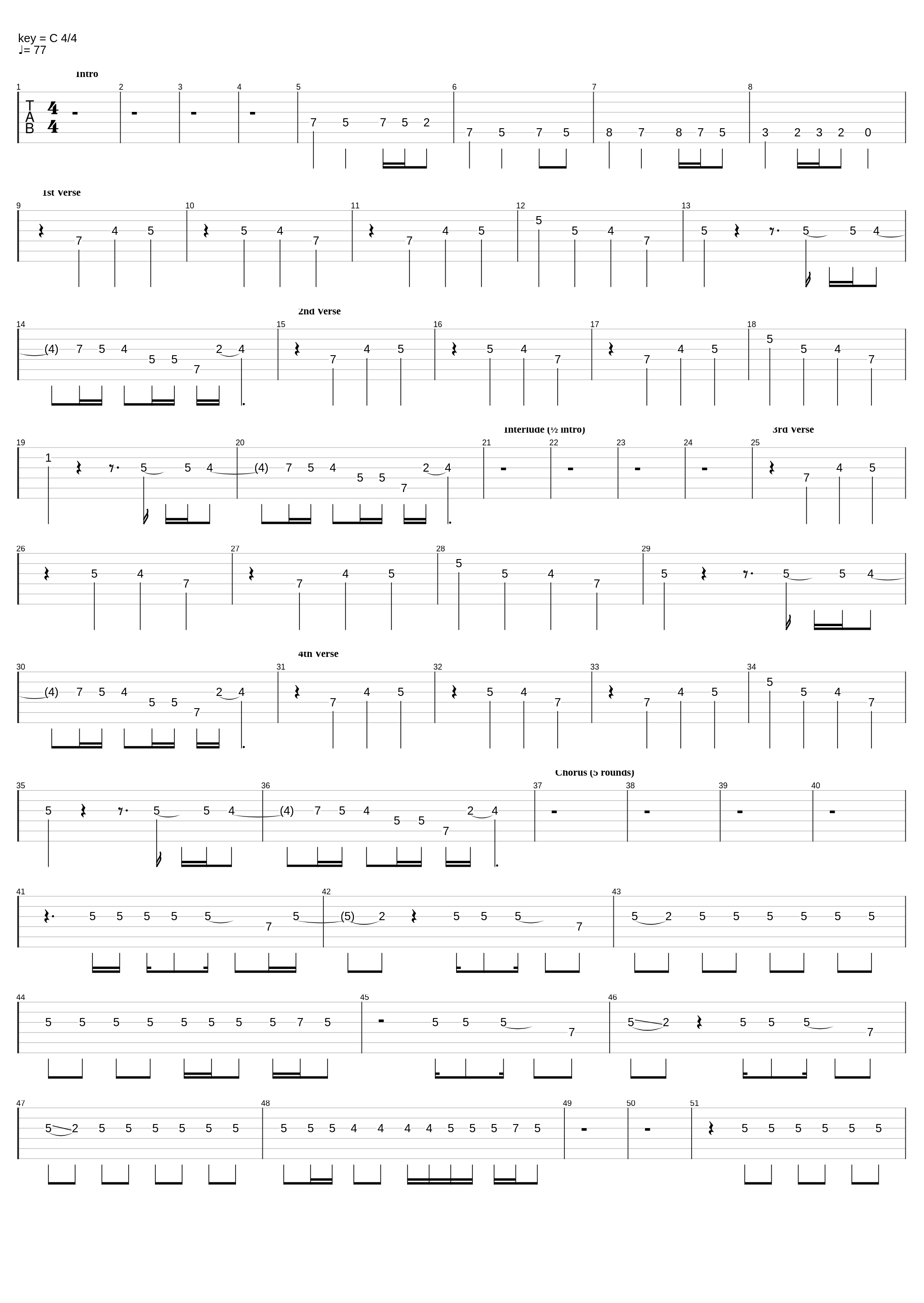 Lost In Hollywood (Drop D, One Guitar, Simple Drums)_System of a Down_1