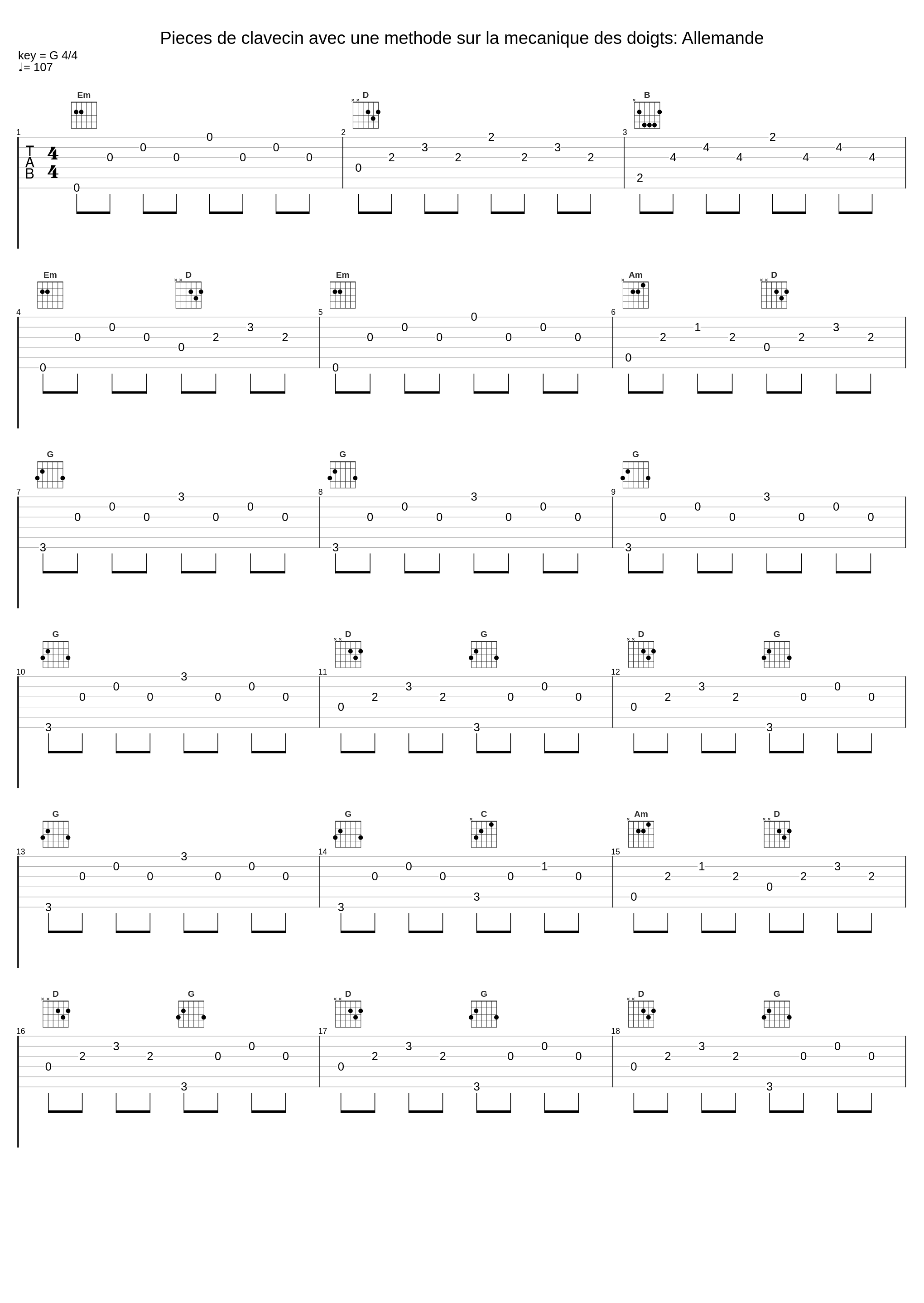 Pieces de clavecin avec une methode sur la mecanique des doigts: Allemande_Alan Cuckston_1