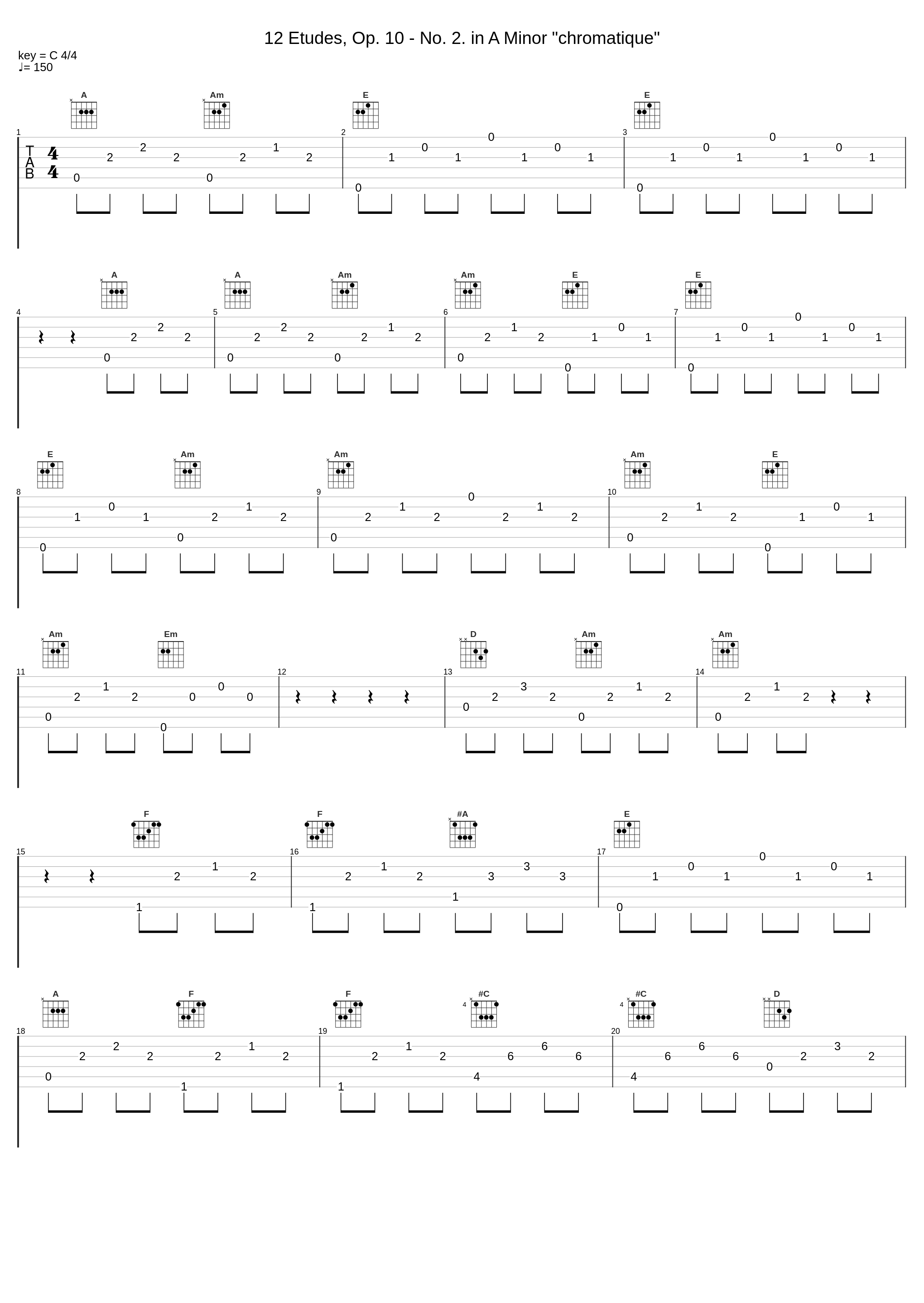 12 Etudes, Op. 10 - No. 2. in A Minor "chromatique"_李云迪_1