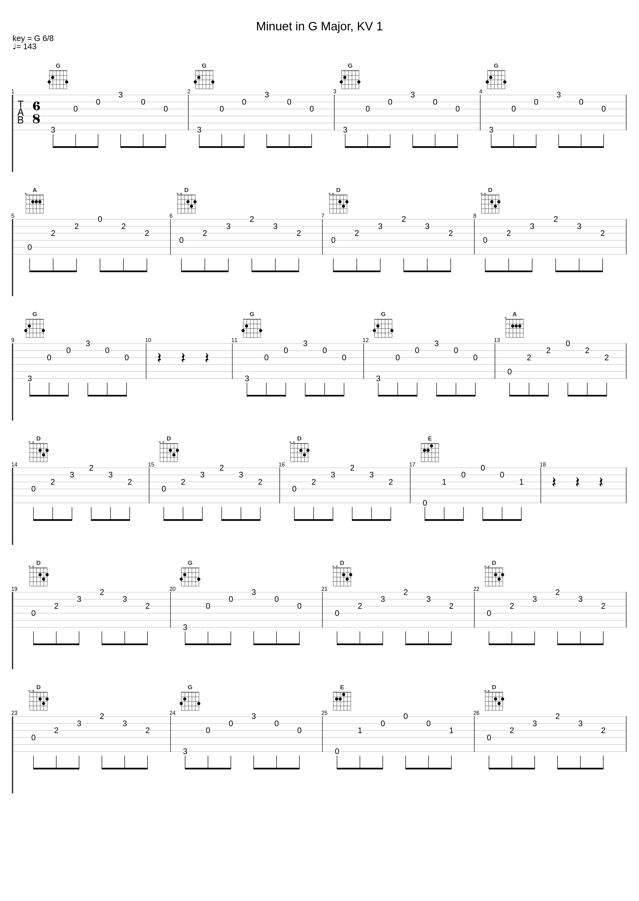 Minuet in G Major, KV 1_Sophie Maria Prince_1