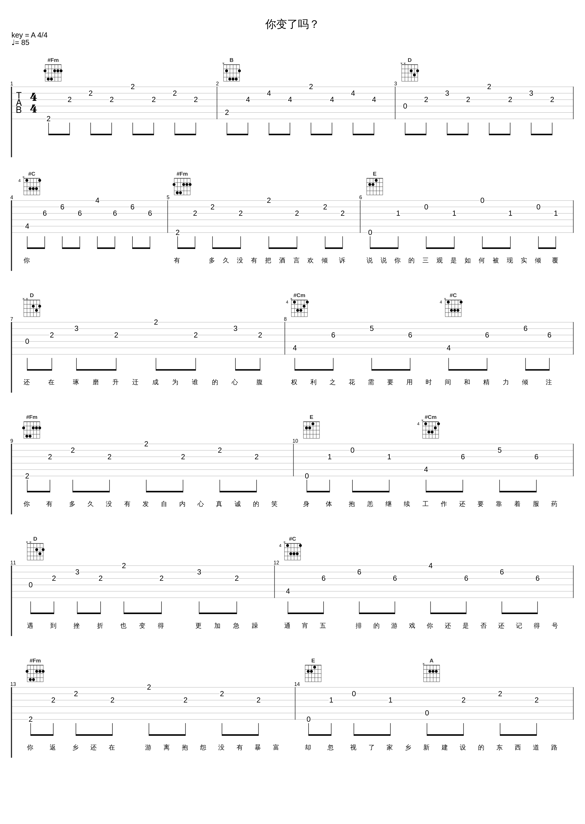 你变了吗？_张驰同学_1