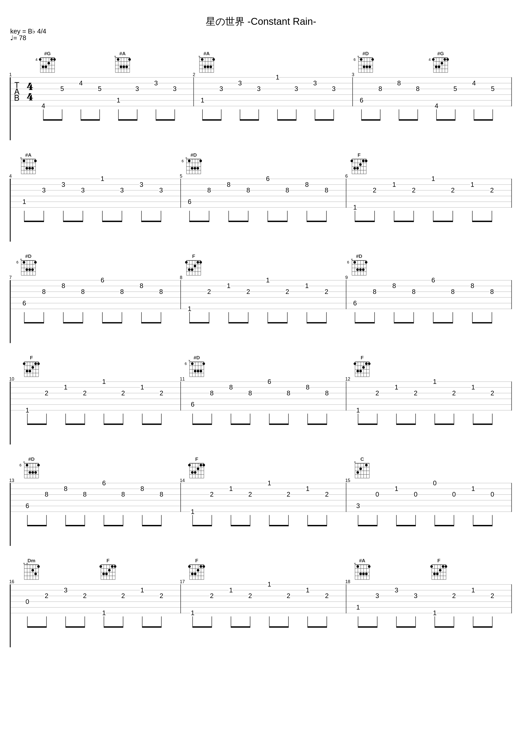 星の世界 -Constant Rain-_Key Sounds Label_1