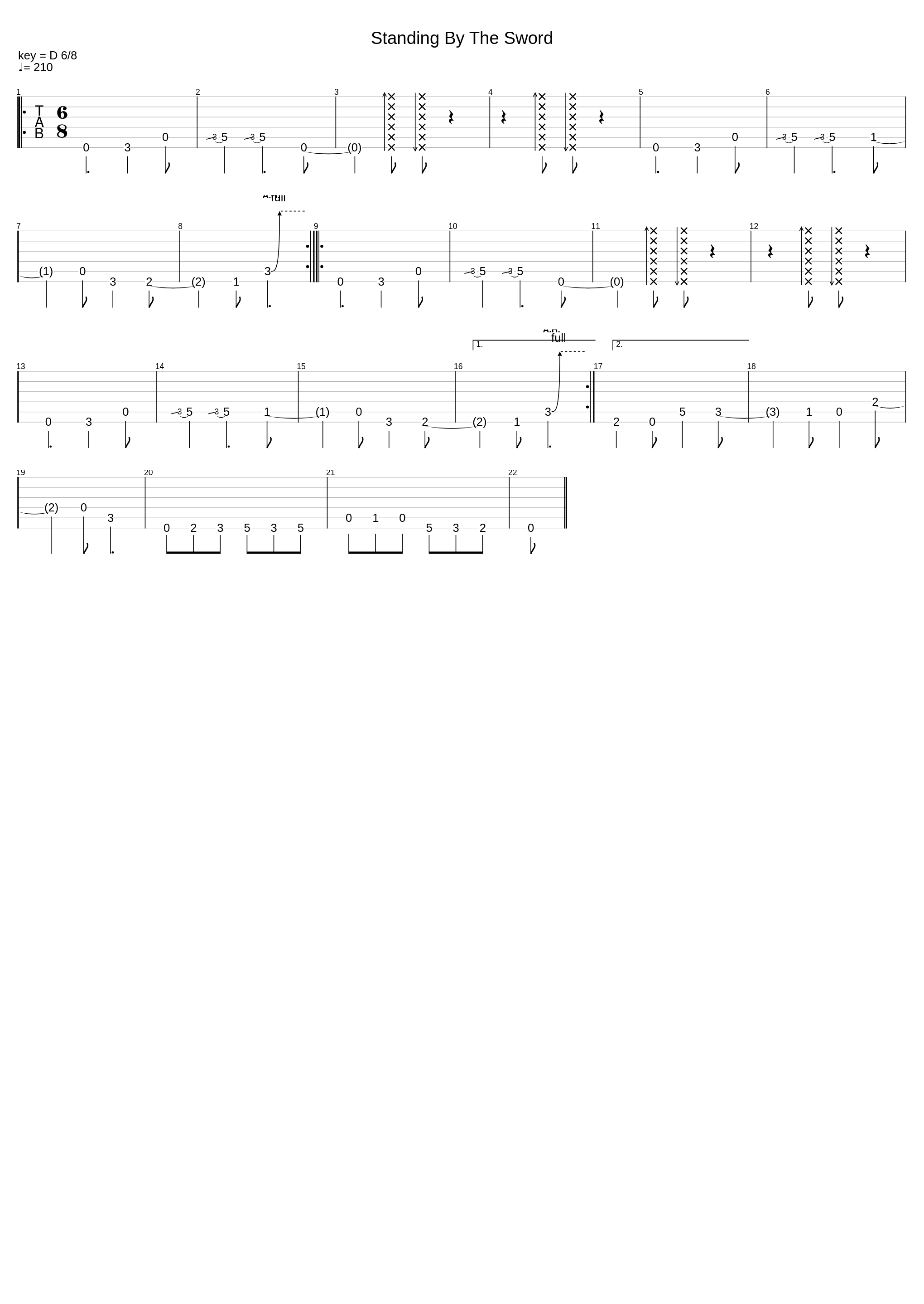 Standing By The Sword_A Fallen Theory_1