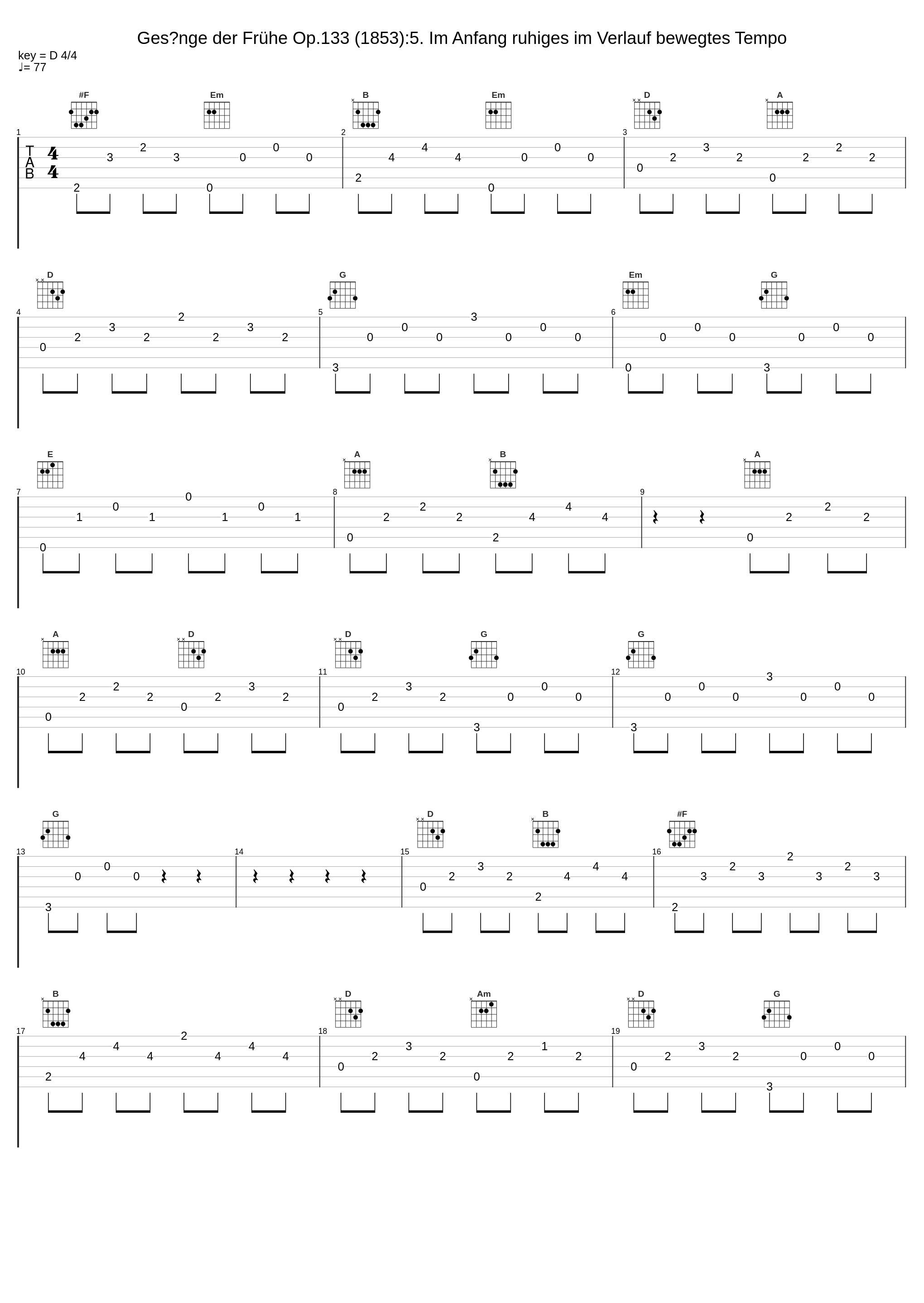 Ges?nge der Frühe Op.133 (1853):5. Im Anfang ruhiges im Verlauf bewegtes Tempo_內田光子_1