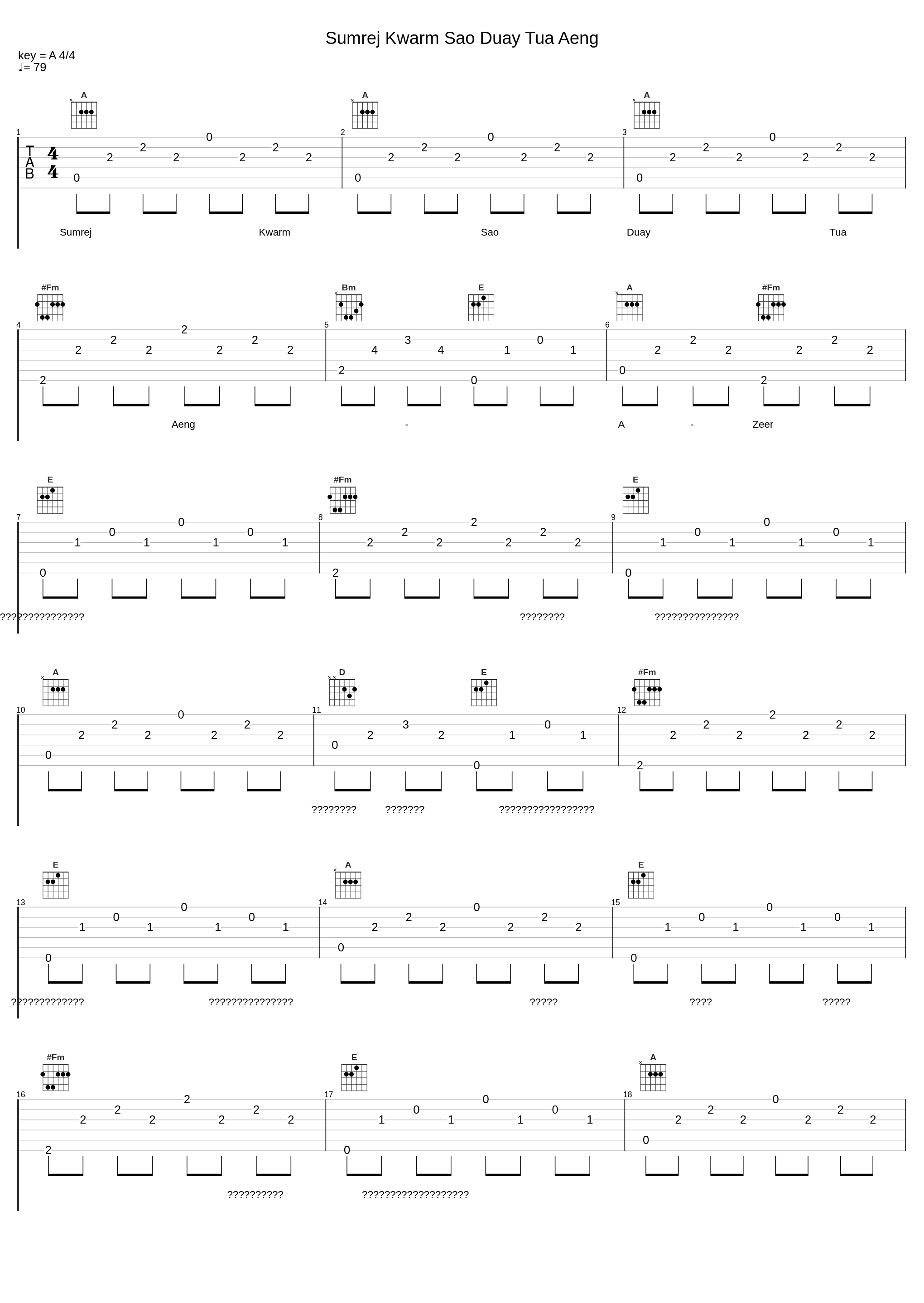 Sumrej Kwarm Sao Duay Tua Aeng_A-Zeer_1