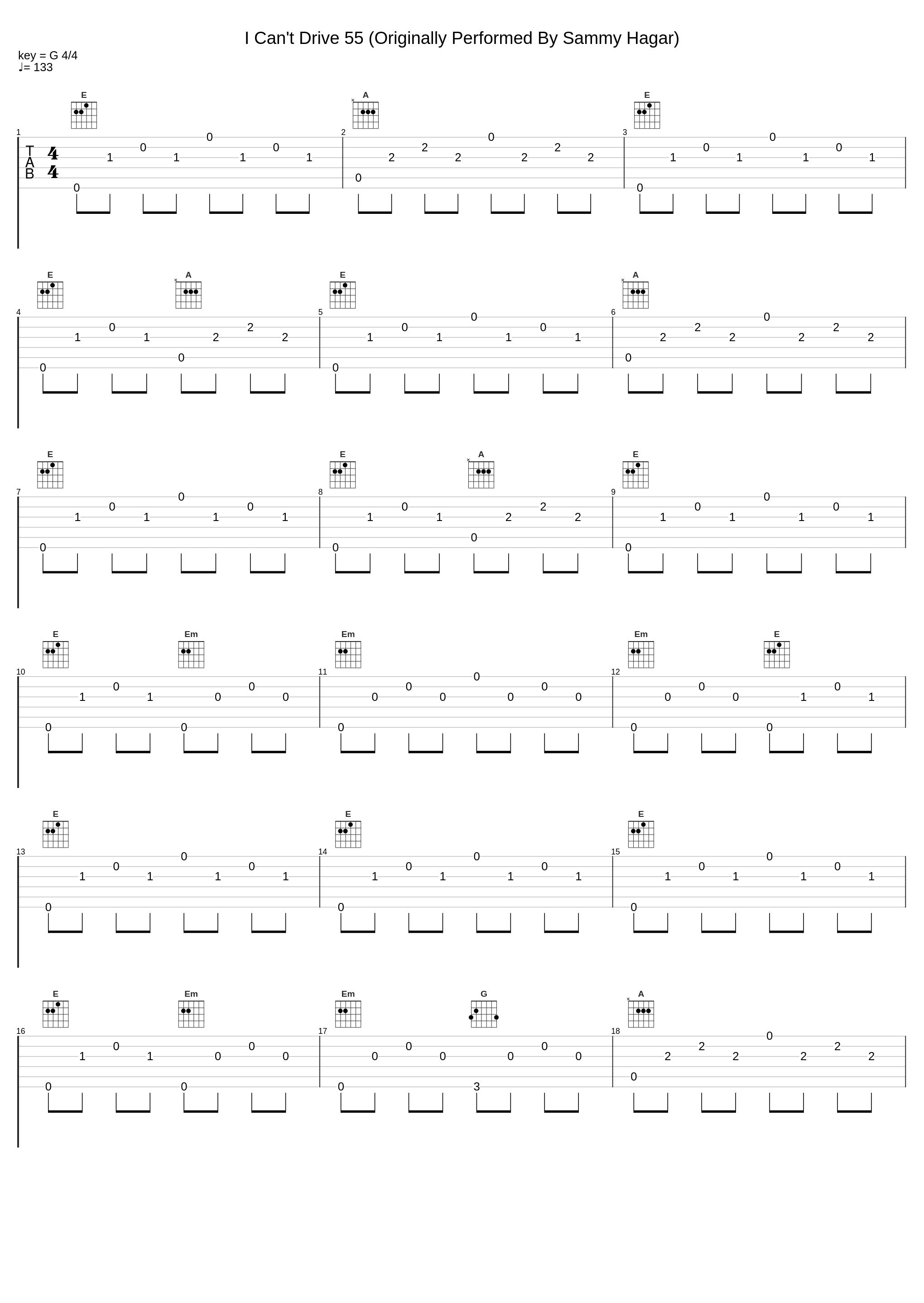 I Can't Drive 55  (Originally Performed By Sammy Hagar)_A-Type Player,D.R,Sammy Hagar_1