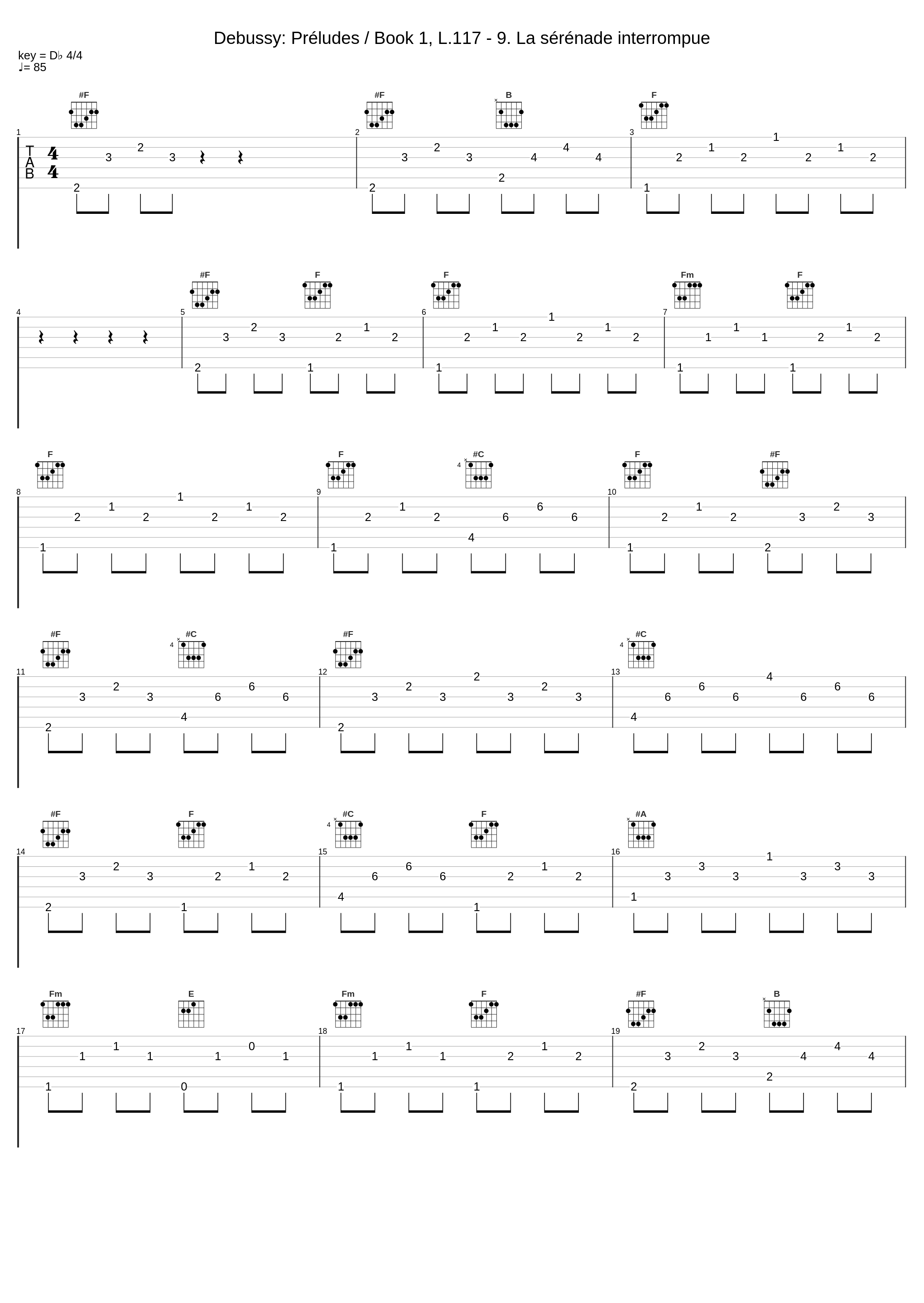 Debussy: Préludes / Book 1, L.117 - 9. La sérénade interrompue_Jacques Février_1