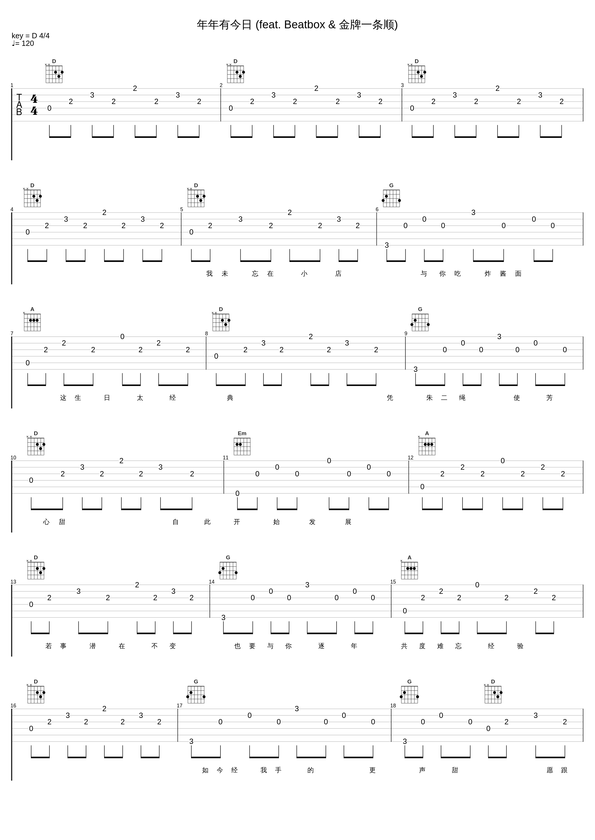 年年有今日 (feat. Beatbox & 金牌一条顺)_古巨基,Beatbox,Gold Label A cis_1