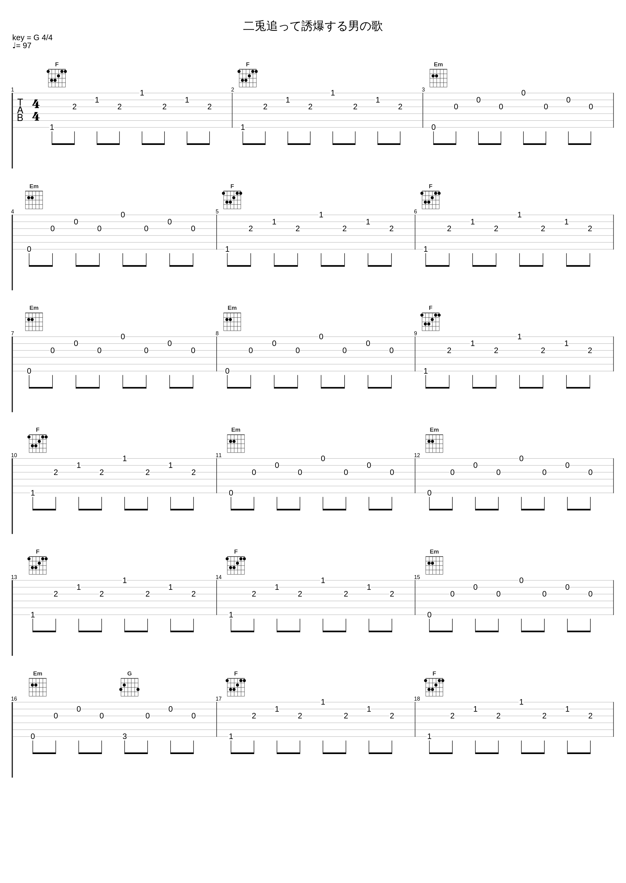 二兎追って誘爆する男の歌_Key Sounds Label_1