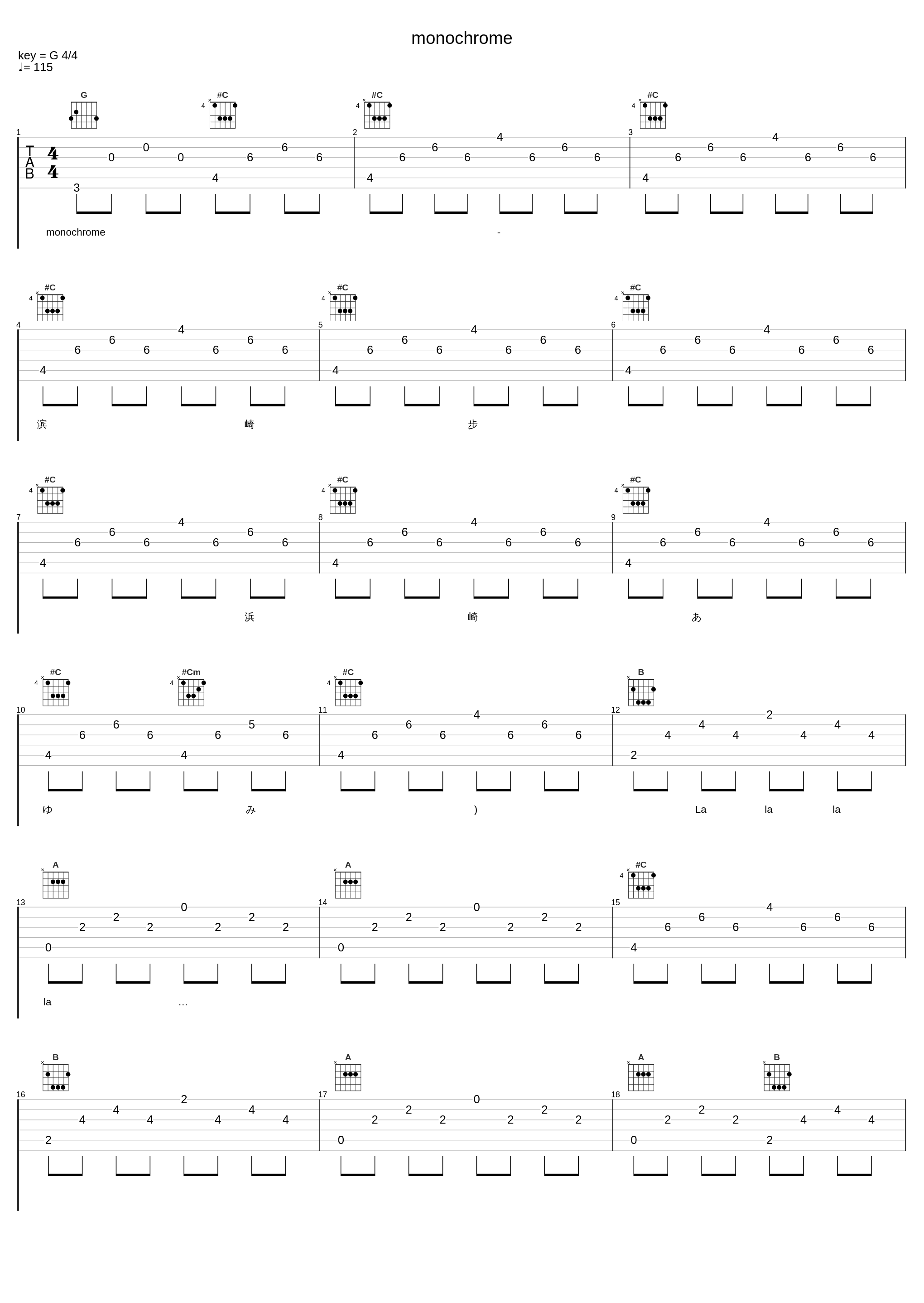 monochrome_滨崎步_1