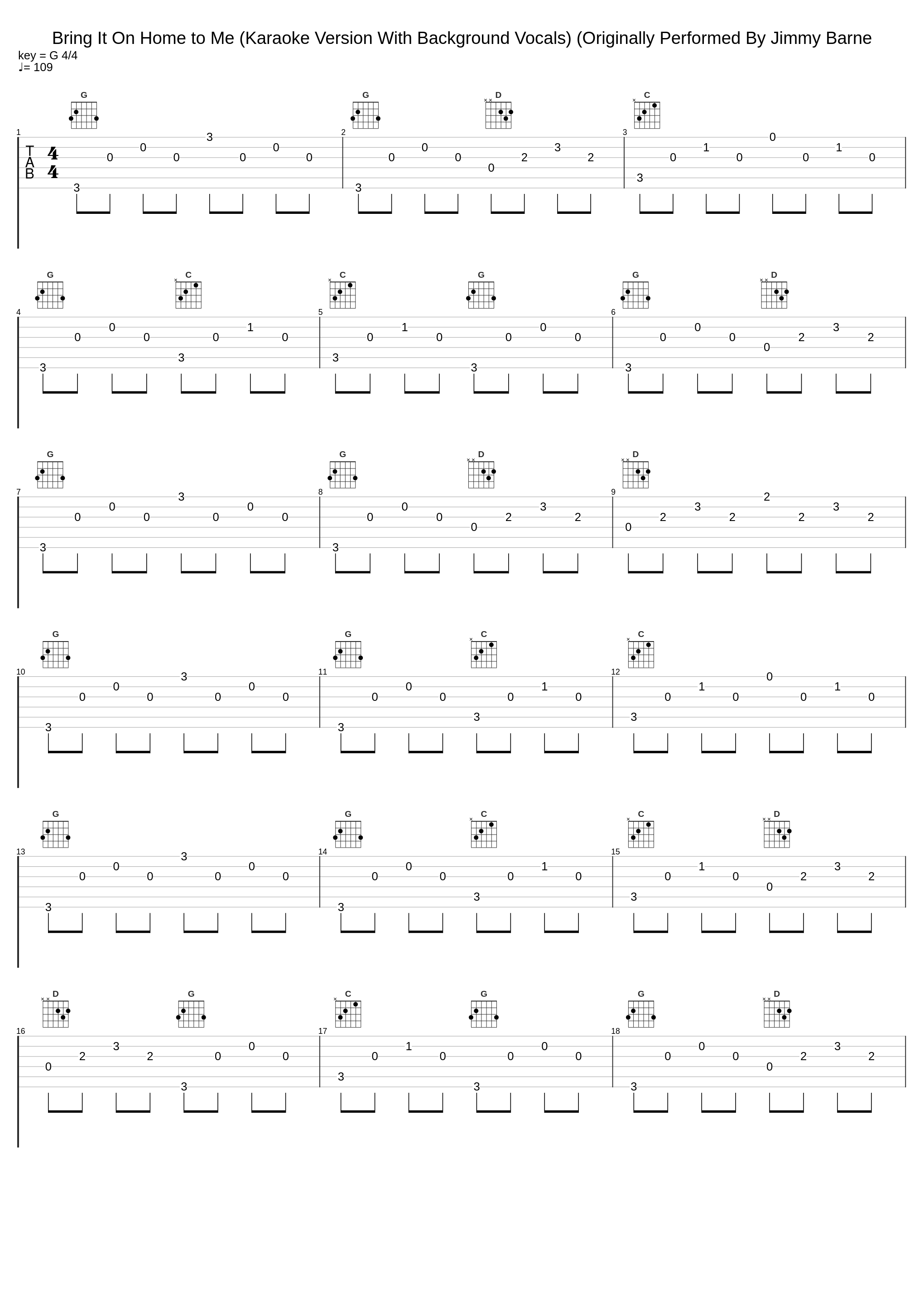 Bring It On Home to Me (Karaoke Version With Background Vocals) (Originally Performed By Jimmy Barne_A-Type Player,Sam Cooke,D.R_1