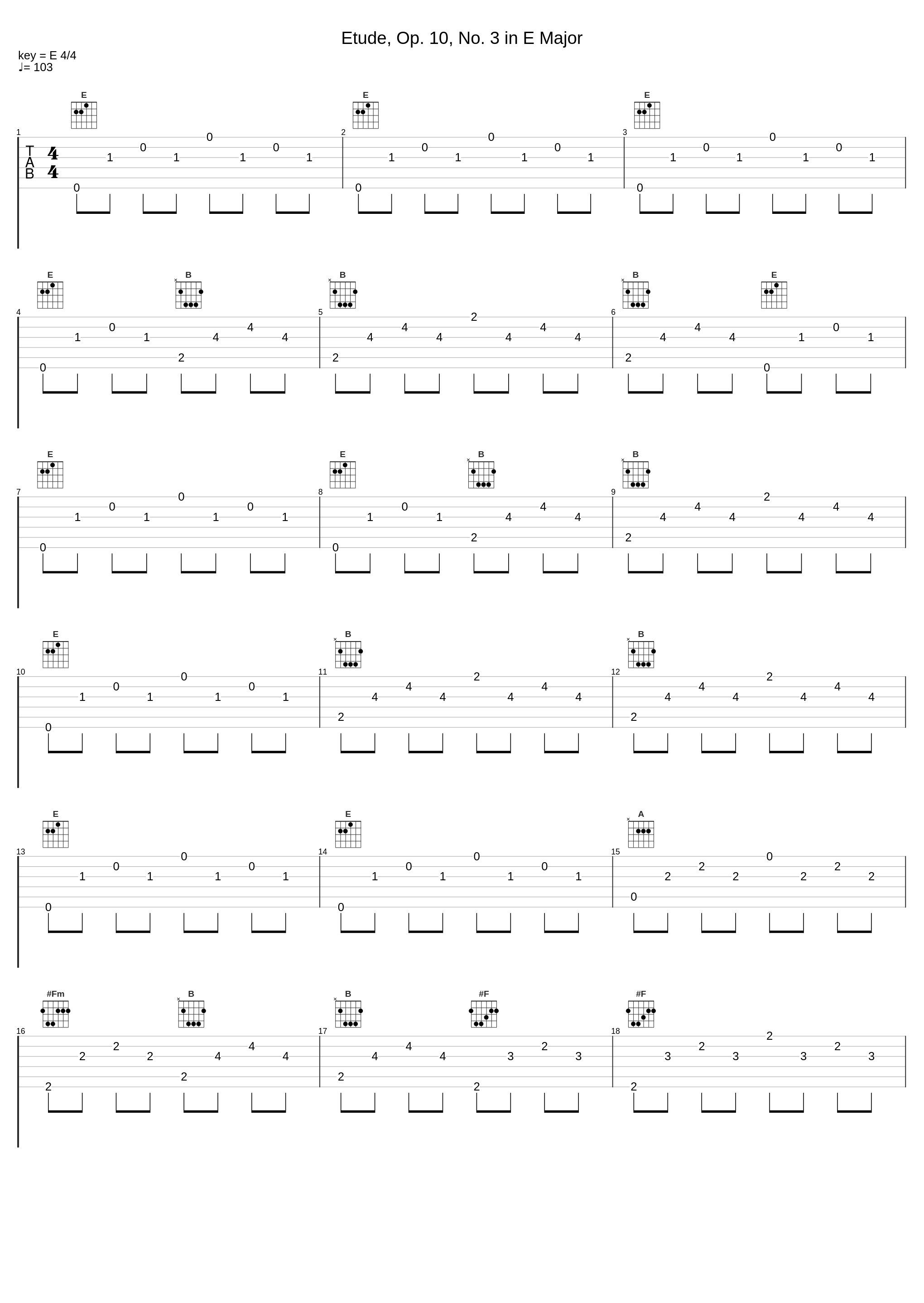 Etude, Op. 10, No. 3 in E Major_Dan Gibson's Solitudes_1