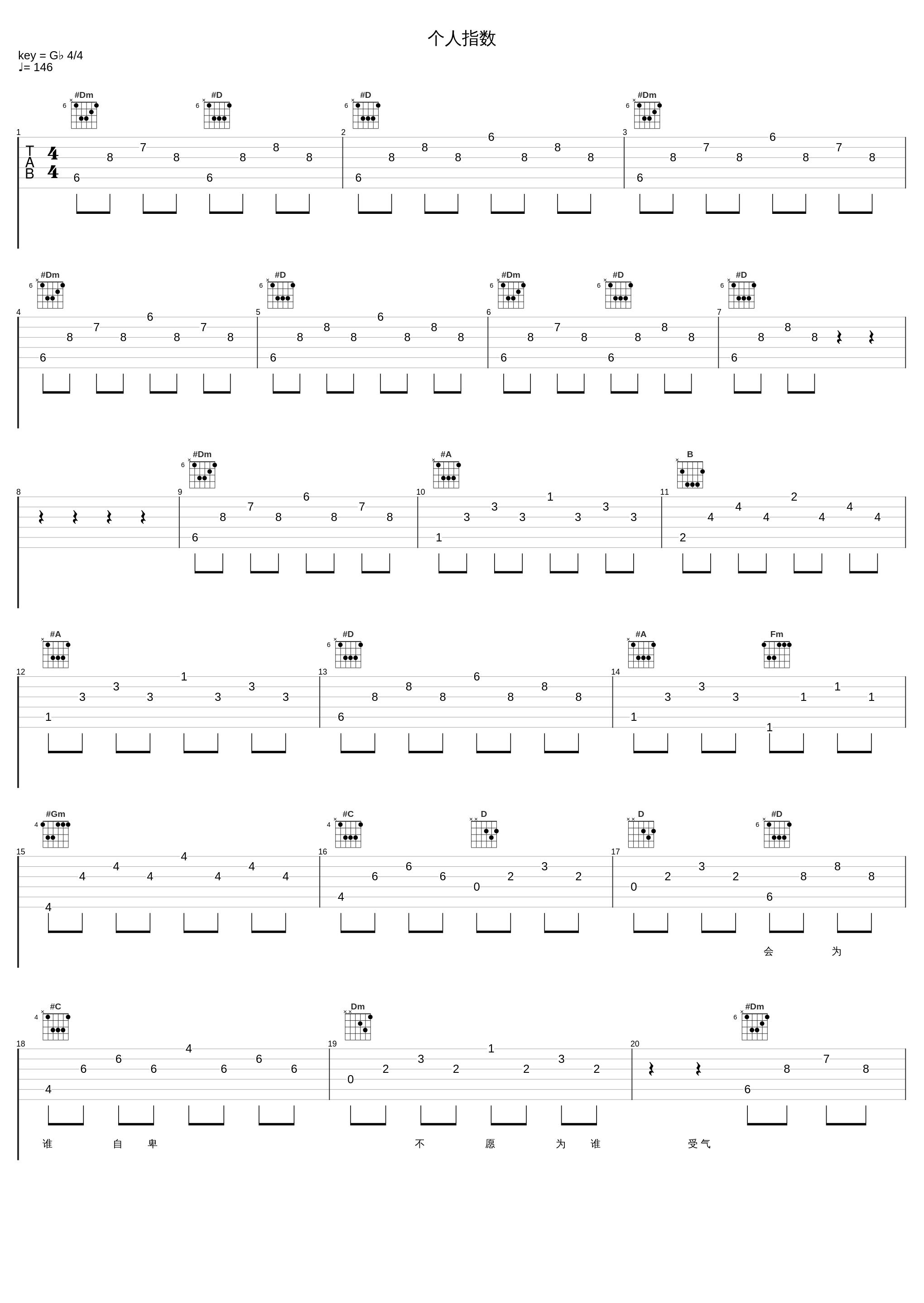 个人指数_陈慧琳_1