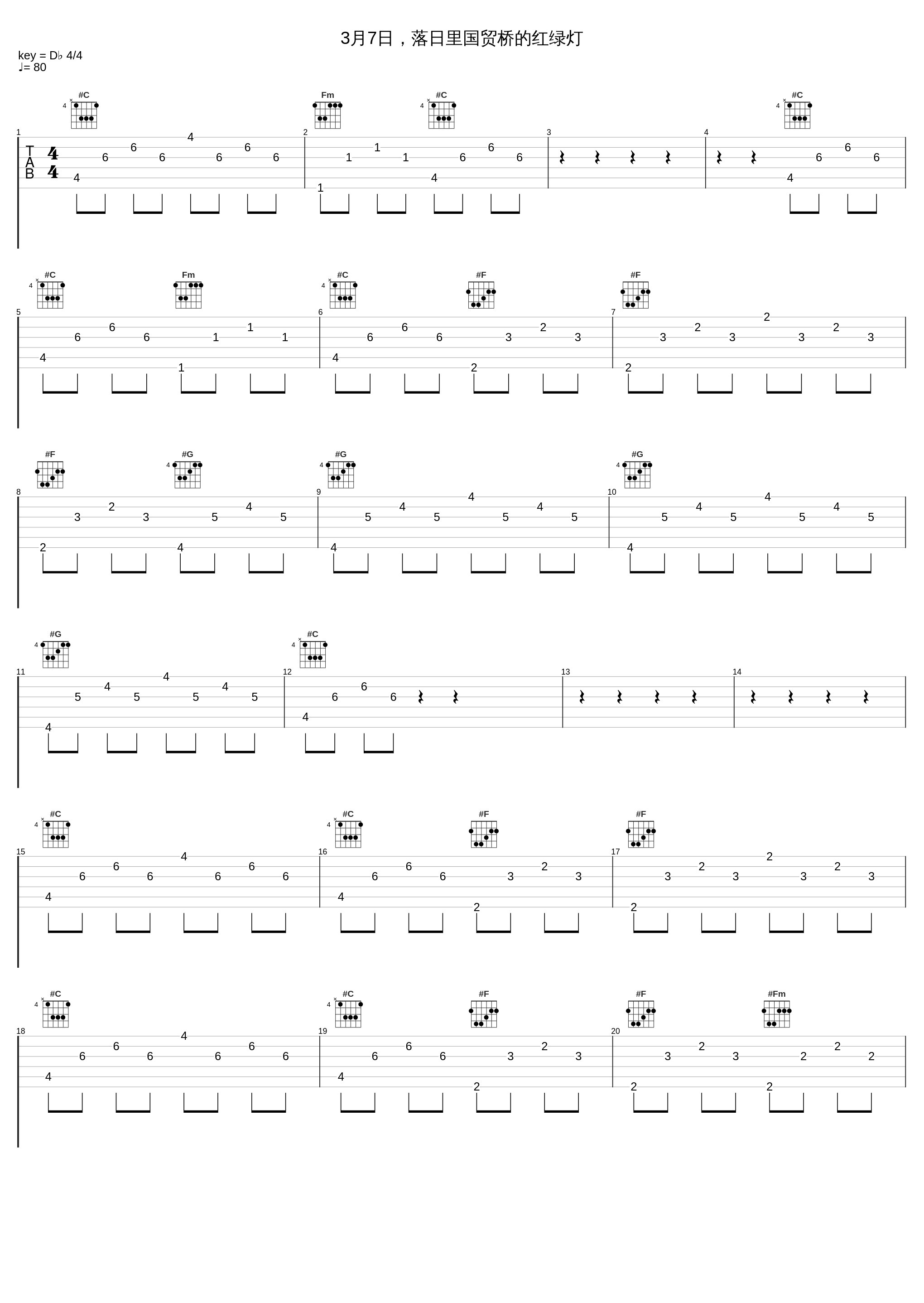 3月7日，落日里国贸桥的红绿灯_罗威_1