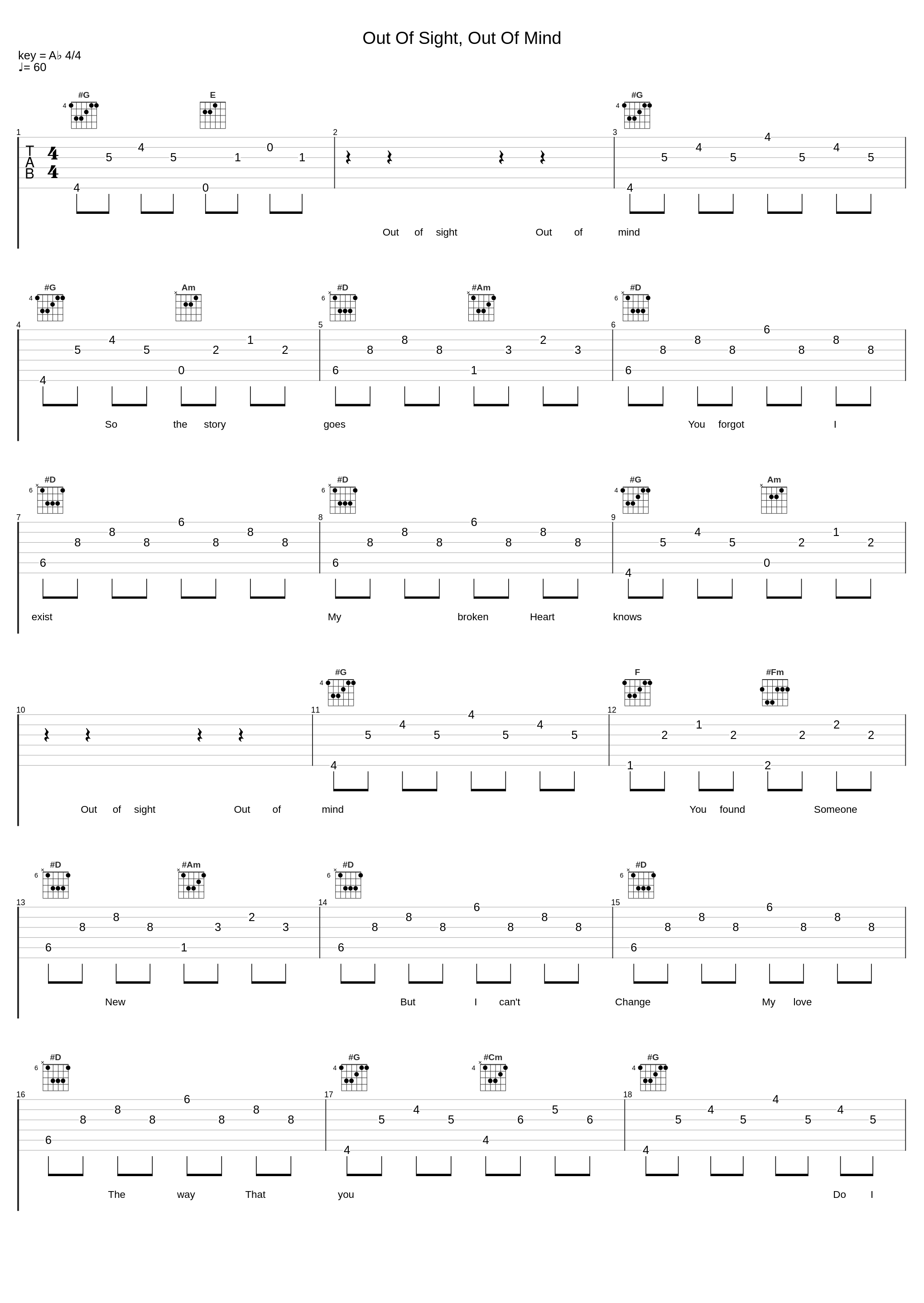 Out Of Sight, Out Of Mind_The Five Keys_1