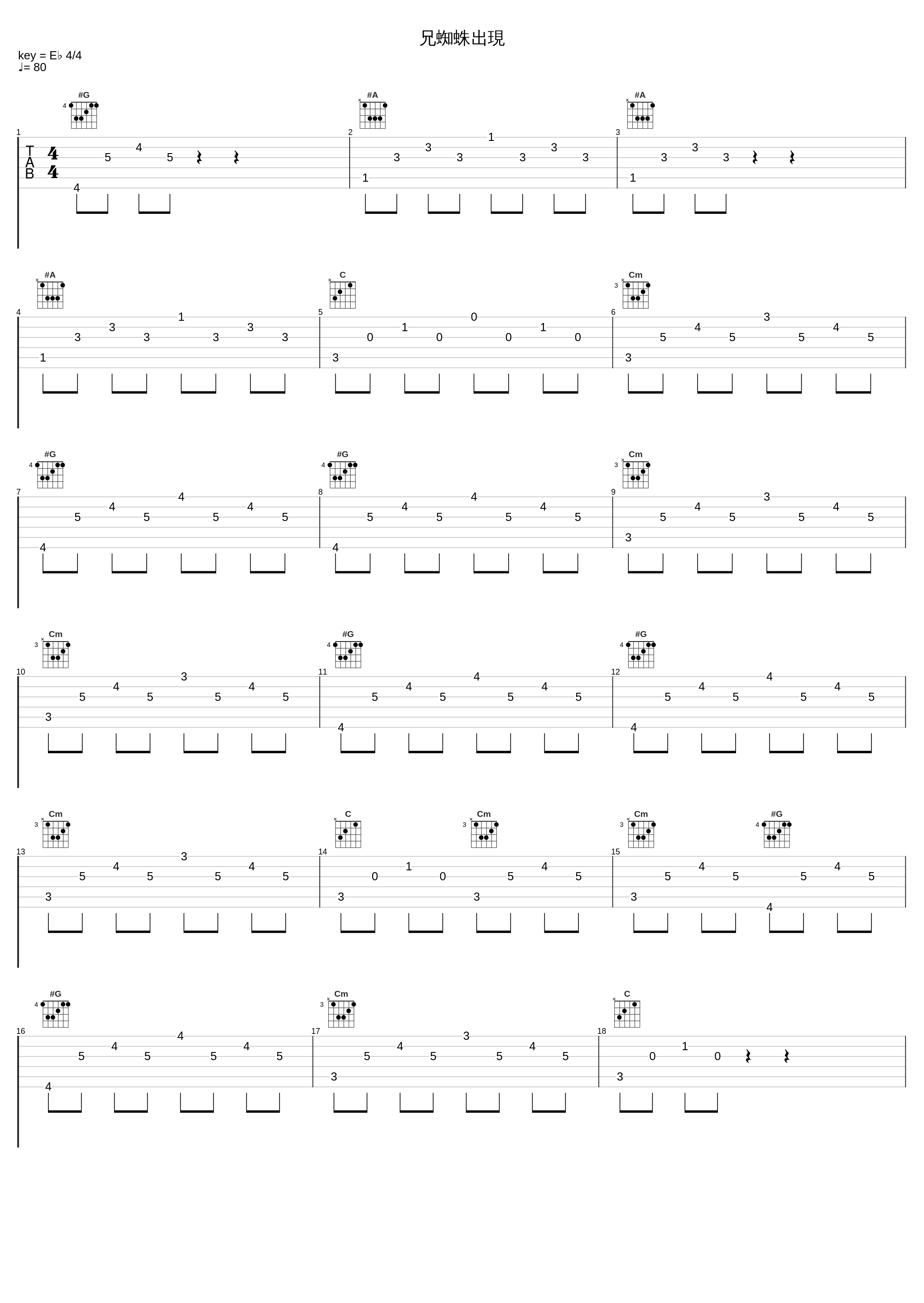 兄蜘蛛出現_椎名豪_1