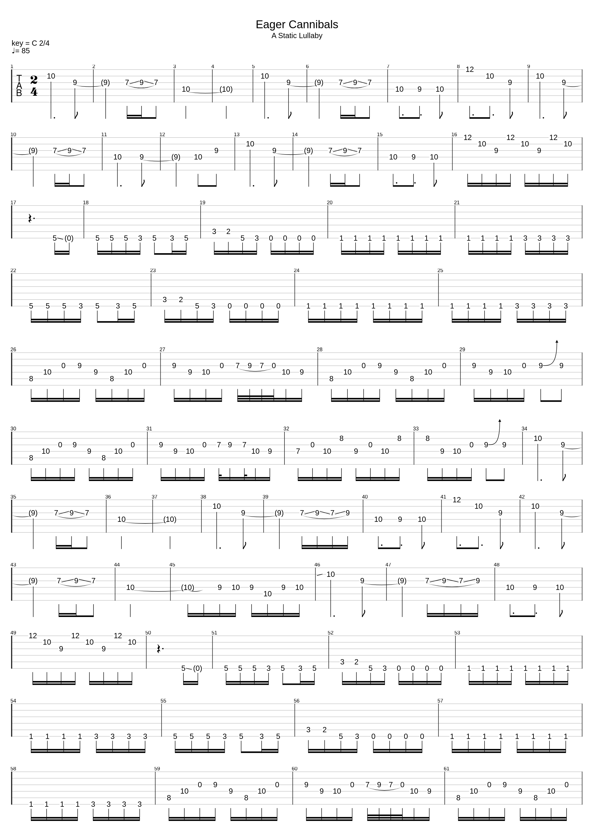 Eager Cannibals_A Static Lullaby_1