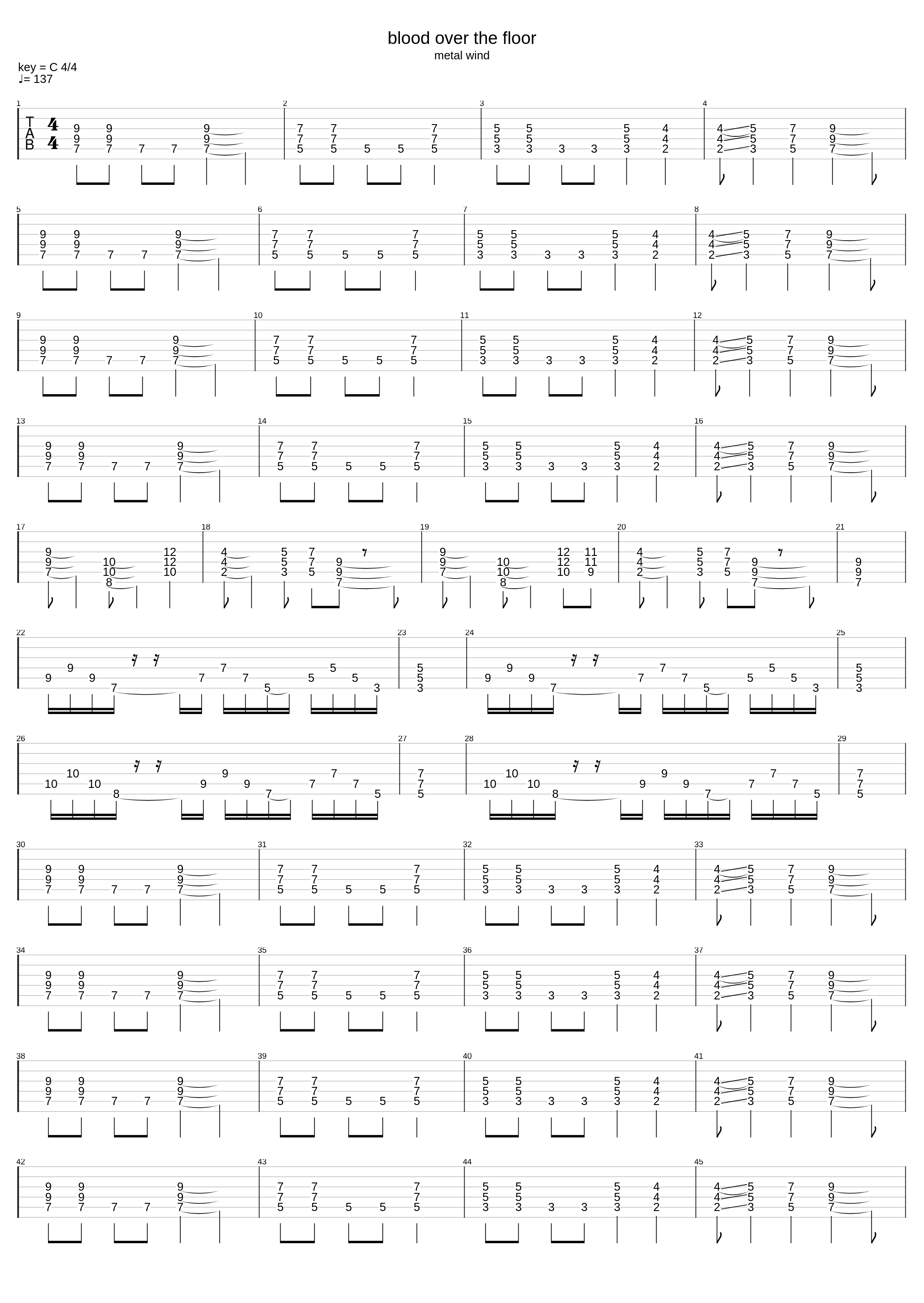 Blood Over The Floor_Metal Wind_1