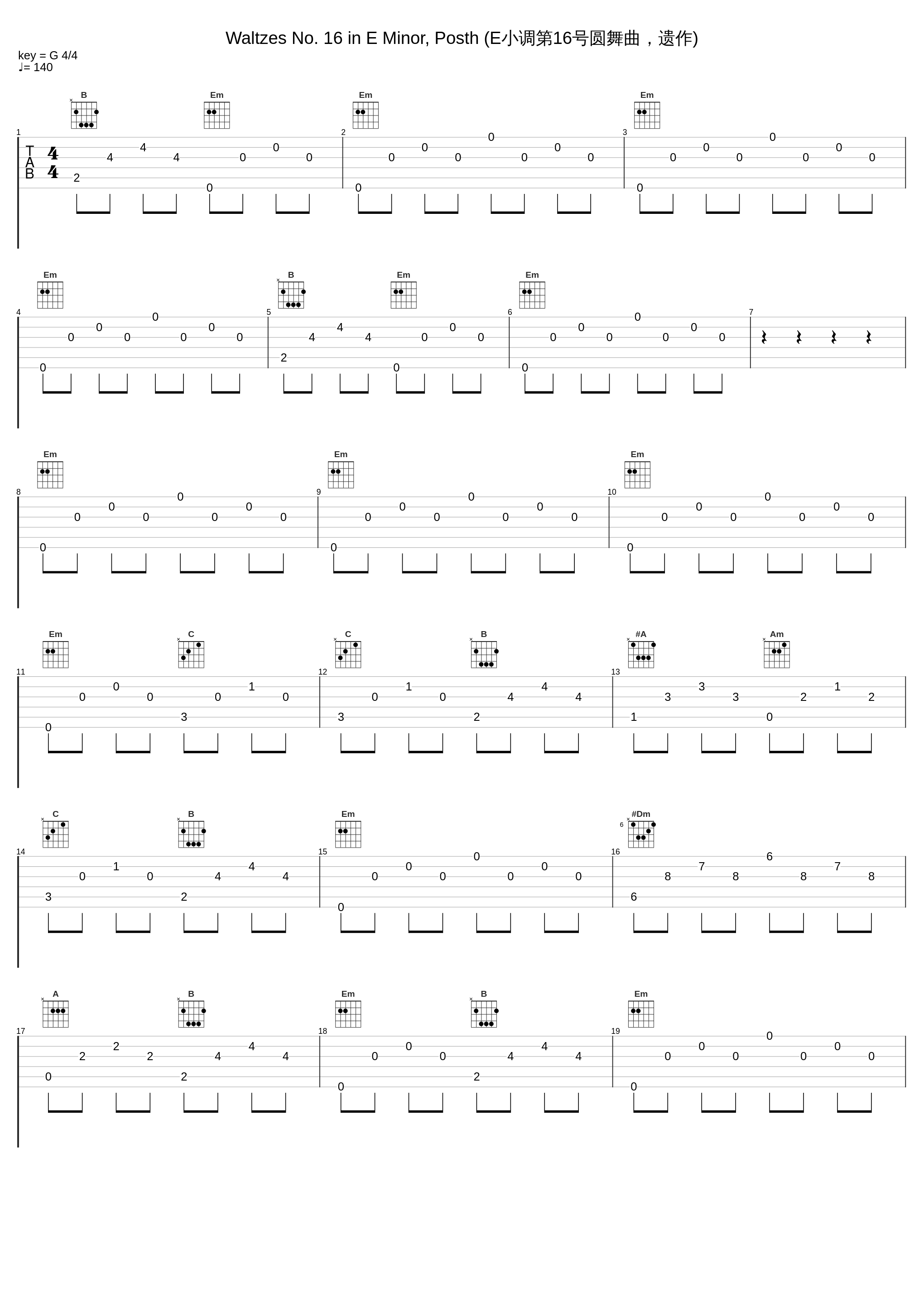 Waltzes No. 16 in E Minor, Posth (E小调第16号圆舞曲，遗作)_邓泰山_1