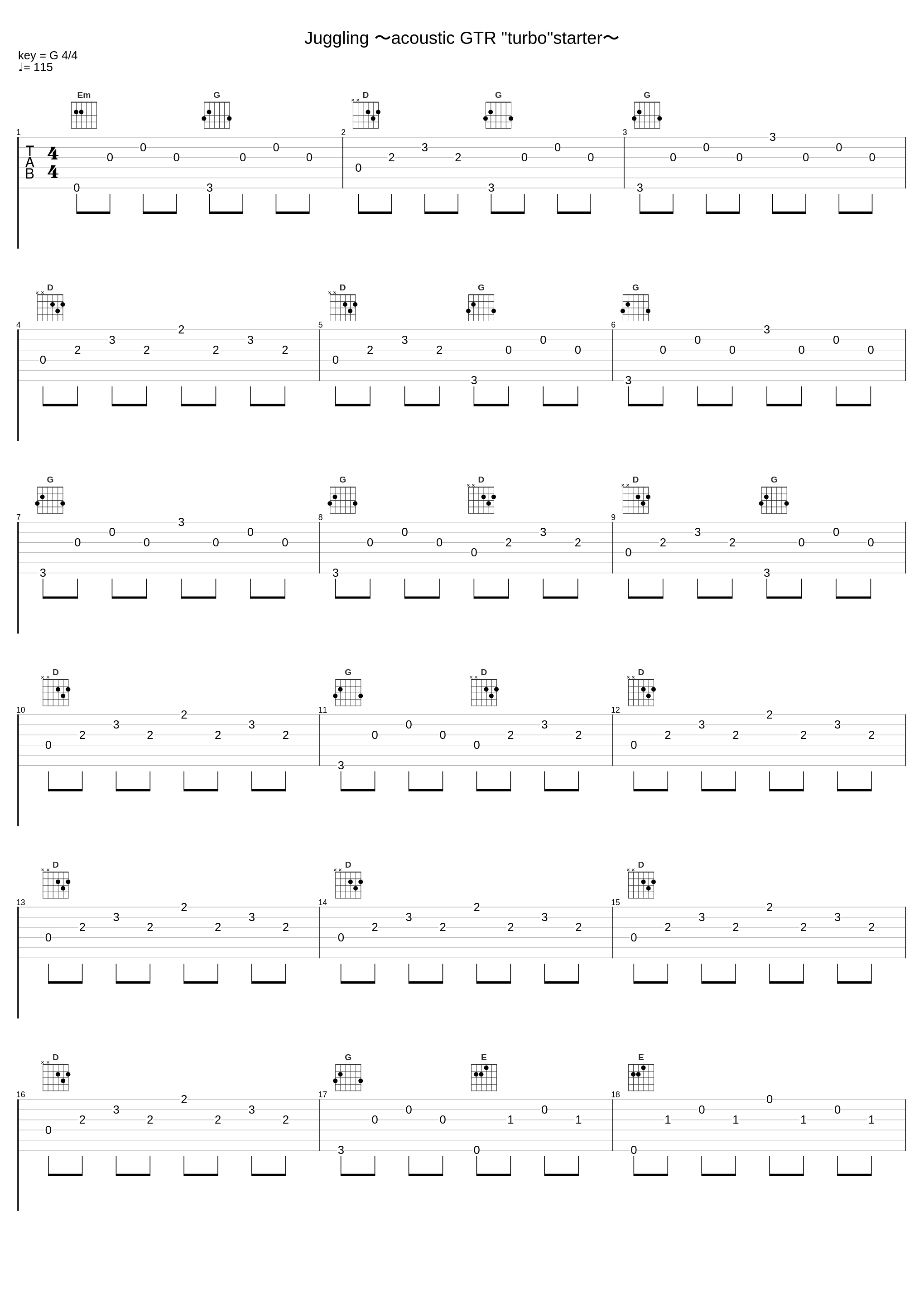 Juggling 〜acoustic GTR "turbo"starter〜_T.M.Revolution_1