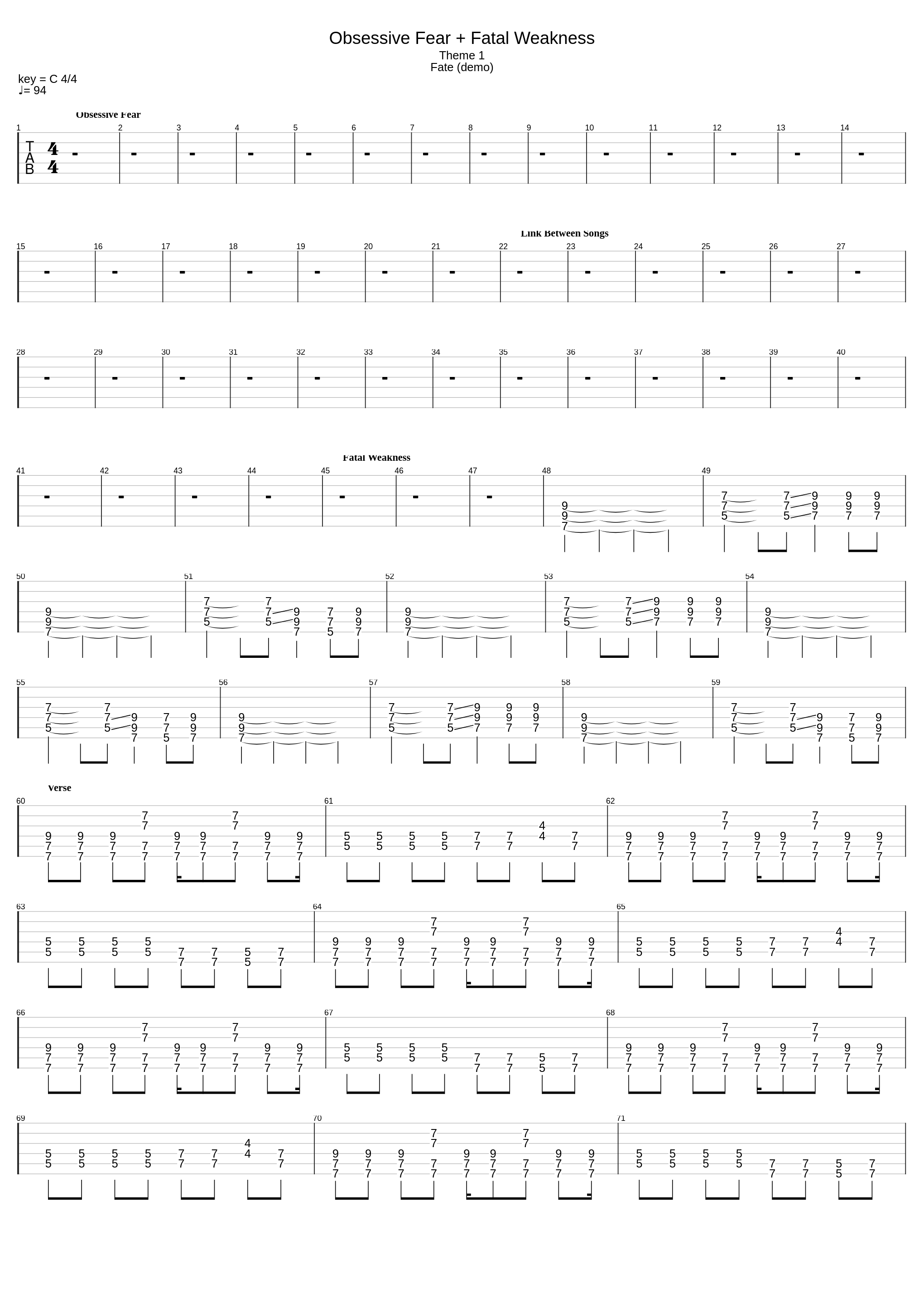 Obsessive Fear + Fatal Weakness_D Order_1