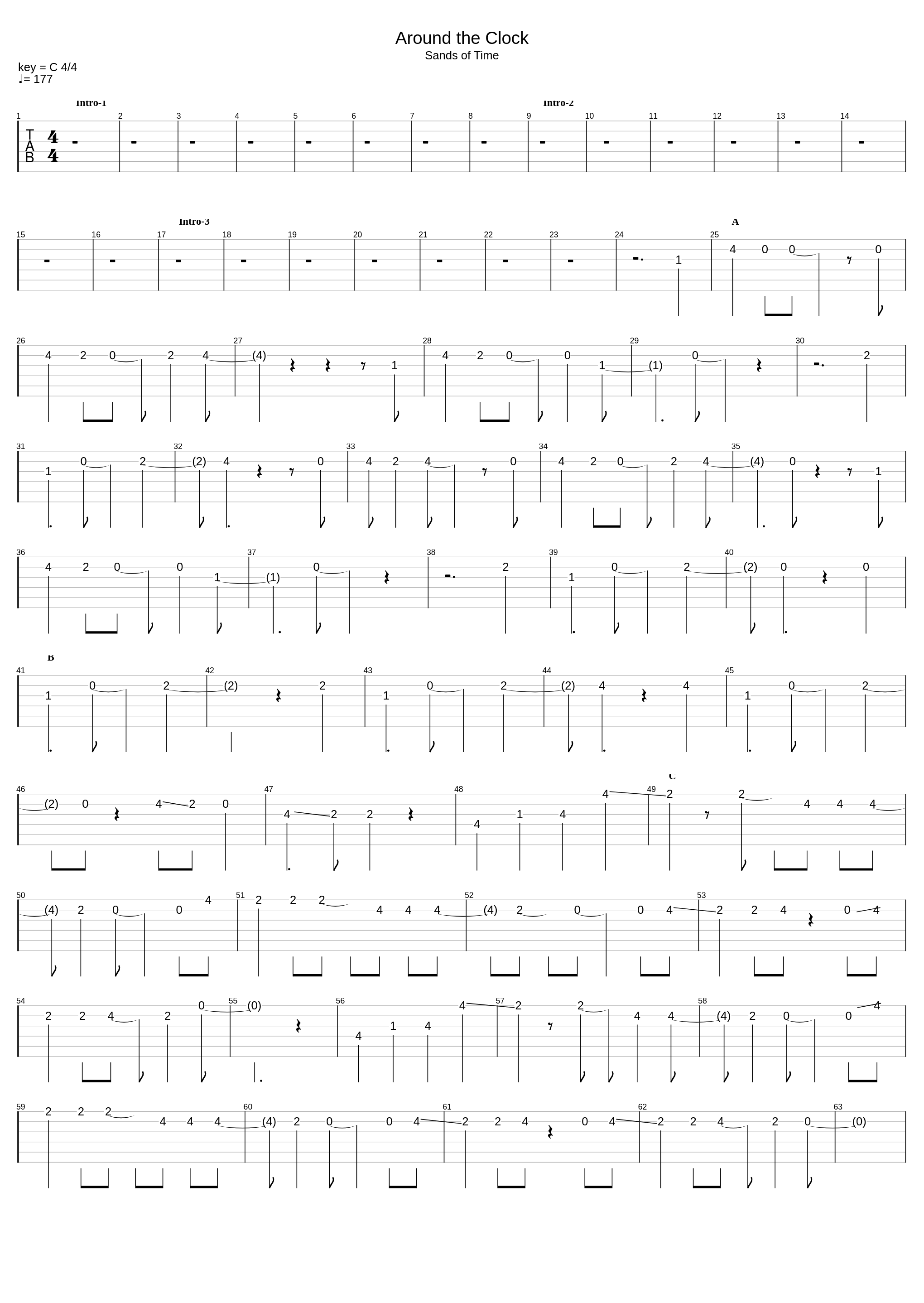 Around The Clock_Nothing's Carved In Stone_1