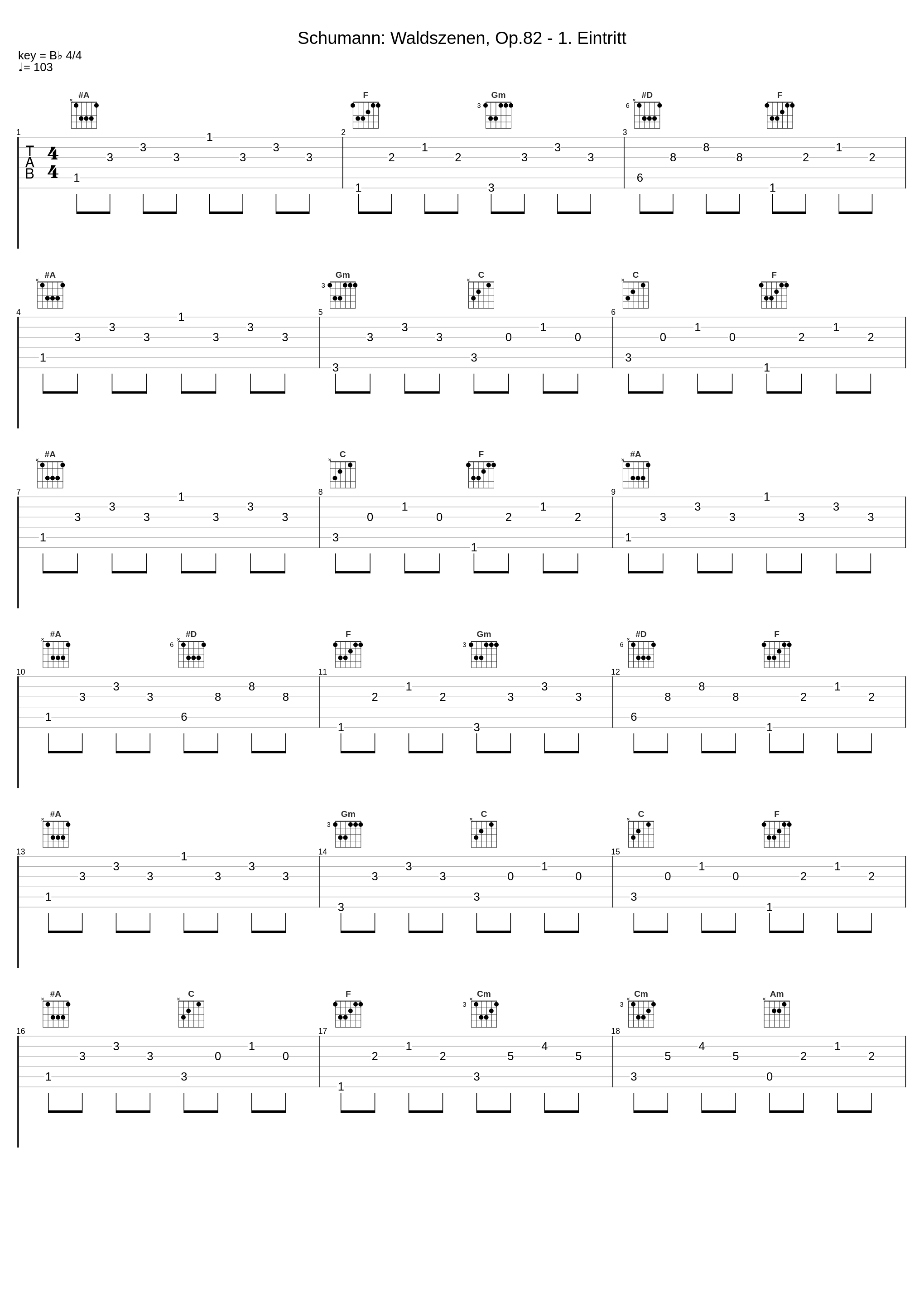 Schumann: Waldszenen, Op.82 - 1. Eintritt_內田光子_1